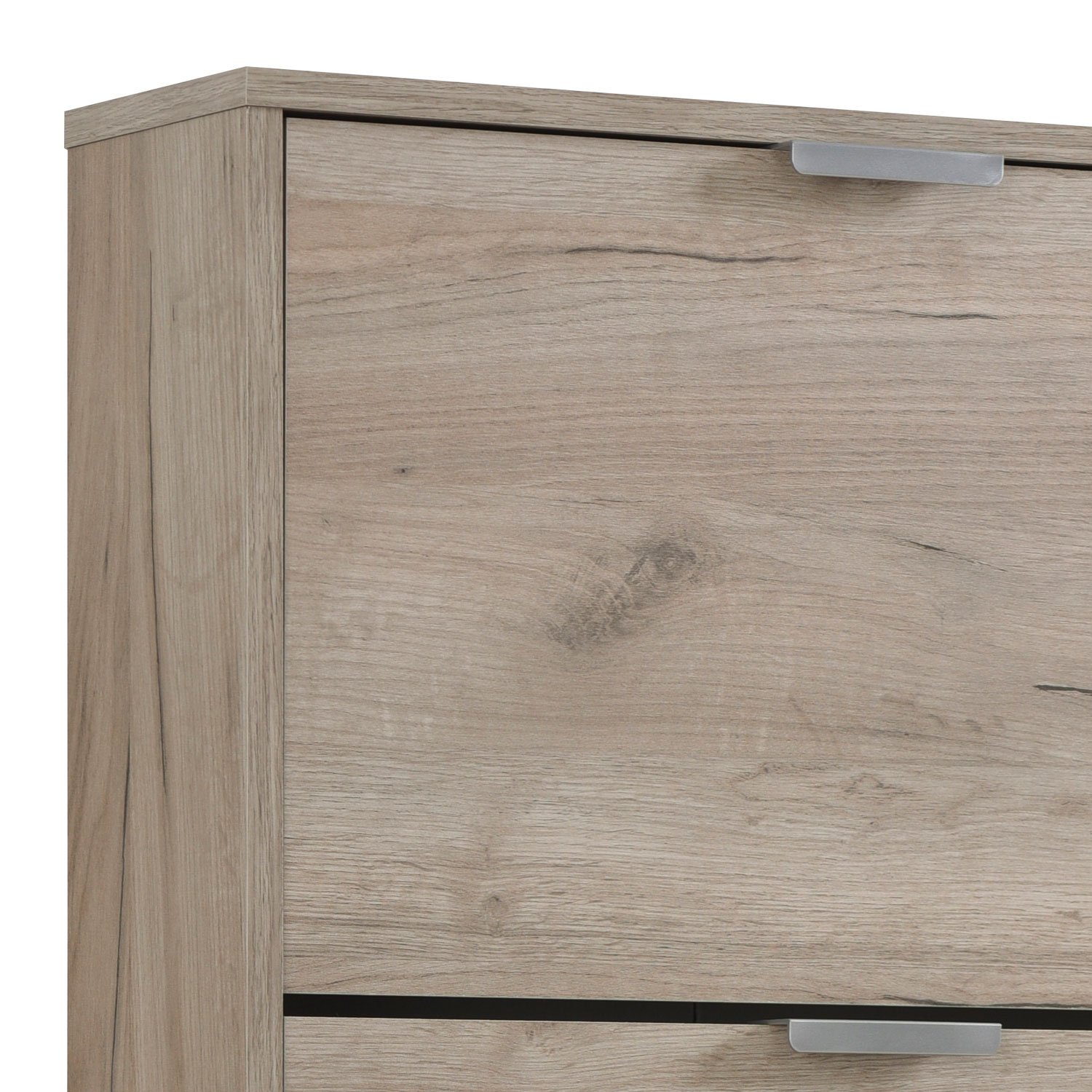 Shoe Rack Shoe Storage Shoe Cabinet Shoe Cupboard Wooden Grey Oak 3 Tier Shoe Tipper