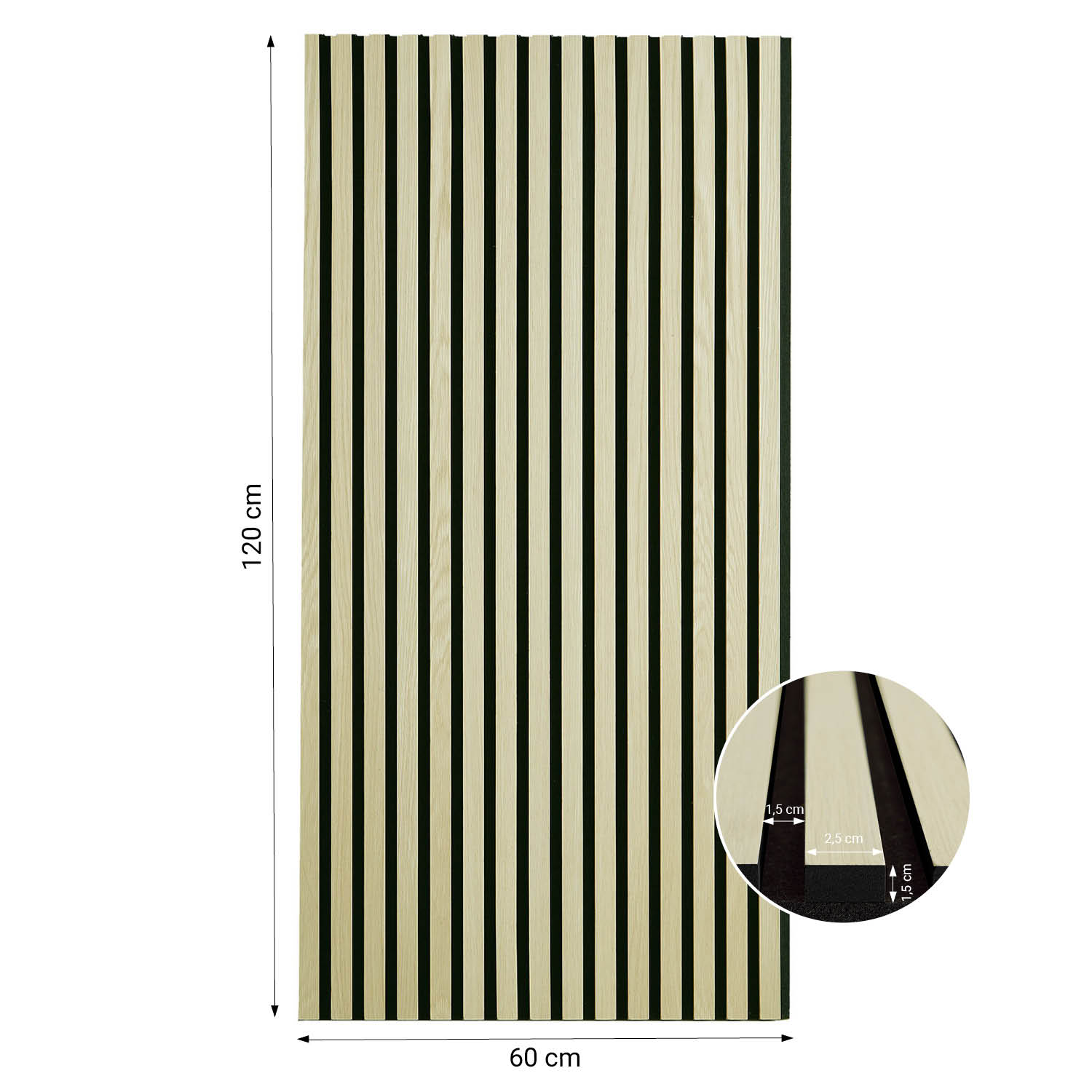 1, 2 or 4 Wall panels 60 x 60 120 cm Cream Wood paneling for walls Acoustic panels Bedroom paneling Wall cladding Acoustic sound panels Sound proof panels