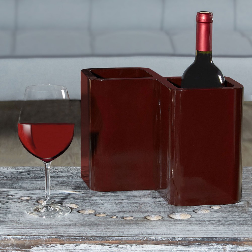 Retro Cube Shelf Shelving wine holder darkbrown