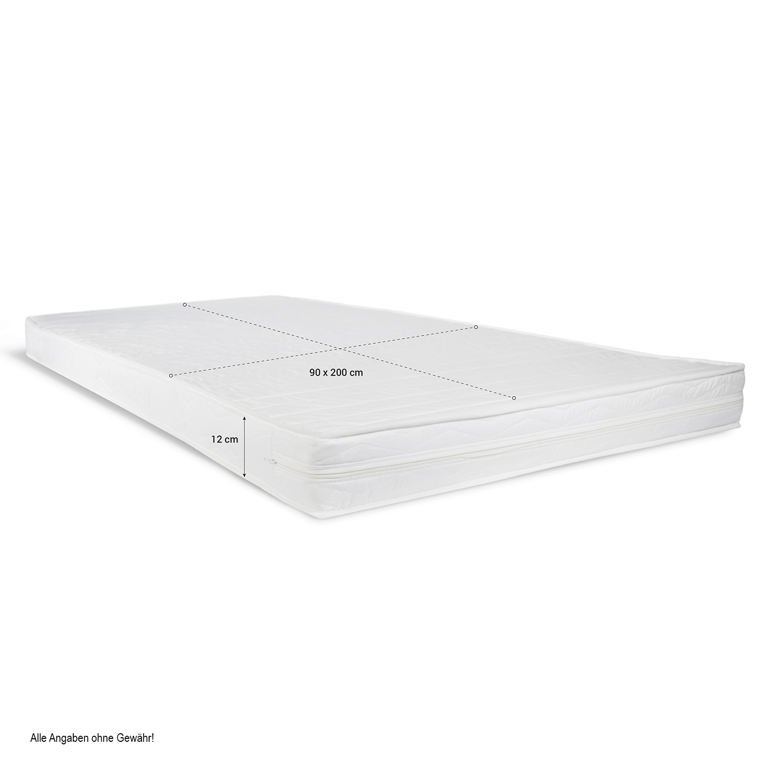 Bunk bed with drawer and 2 matresses Children bed 90x200 cm wooden Kids bed High sleeper White Slats