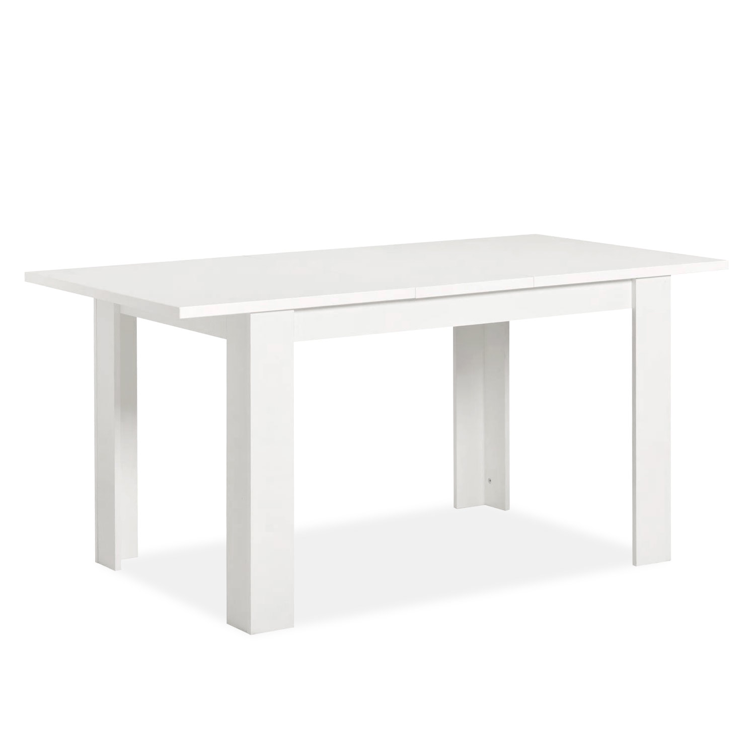 Esstisch ausziehbar 120x80 cm Weiß – moderner Küchentisch & Esszimmertisch