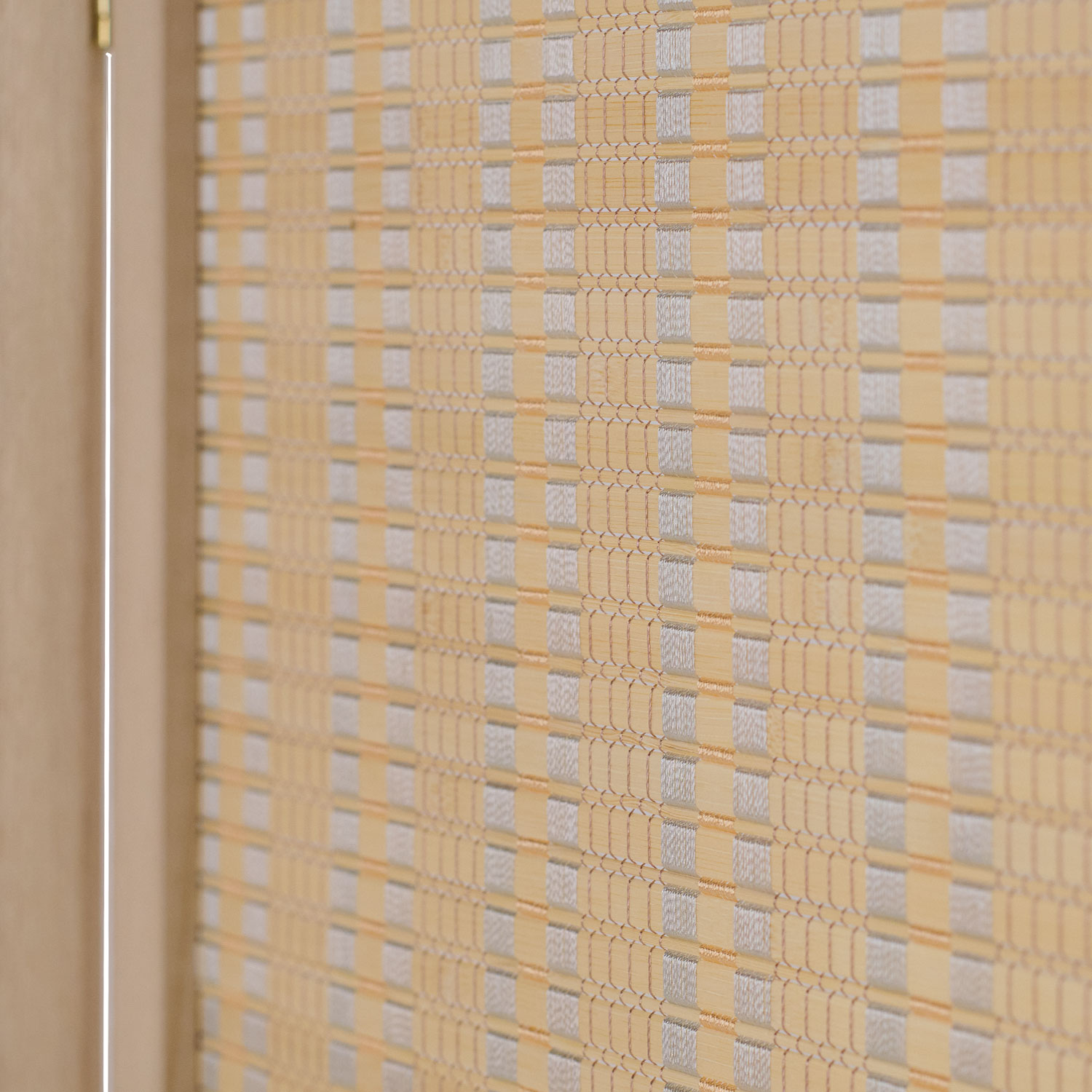 Paravent Natural Bamboo Slats | 3-panel | Wood | Room Divider Partition Privacy Screen