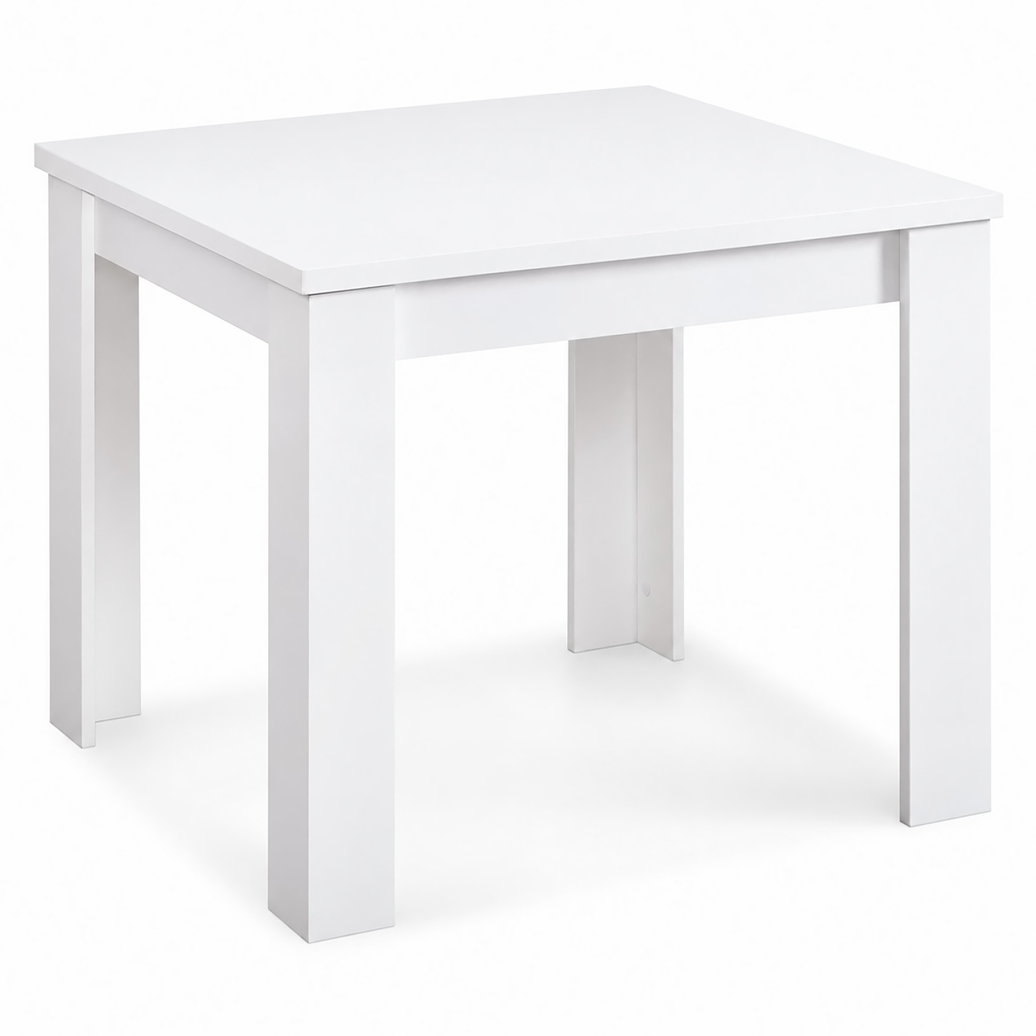 Esstisch mit 2 / 4 Stühlen Set Essgruppe Kunststoff Küchenstühle Weiß Schwarz Grau Holztisch 80 / 120x80 cm