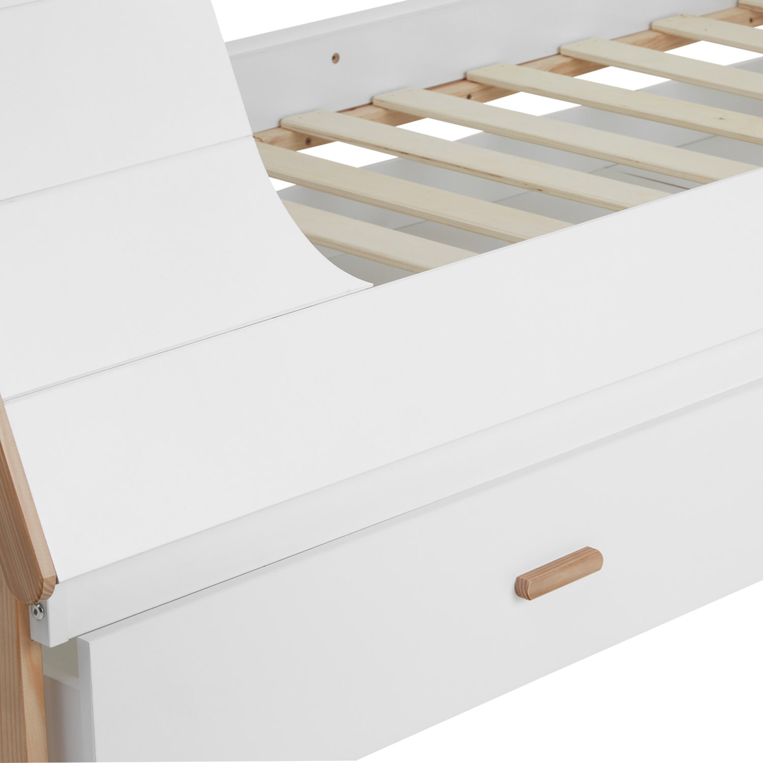 TIPI House Bed Play Bed Wooden Bed 90x200 cm Pine White Children Bed Drawer