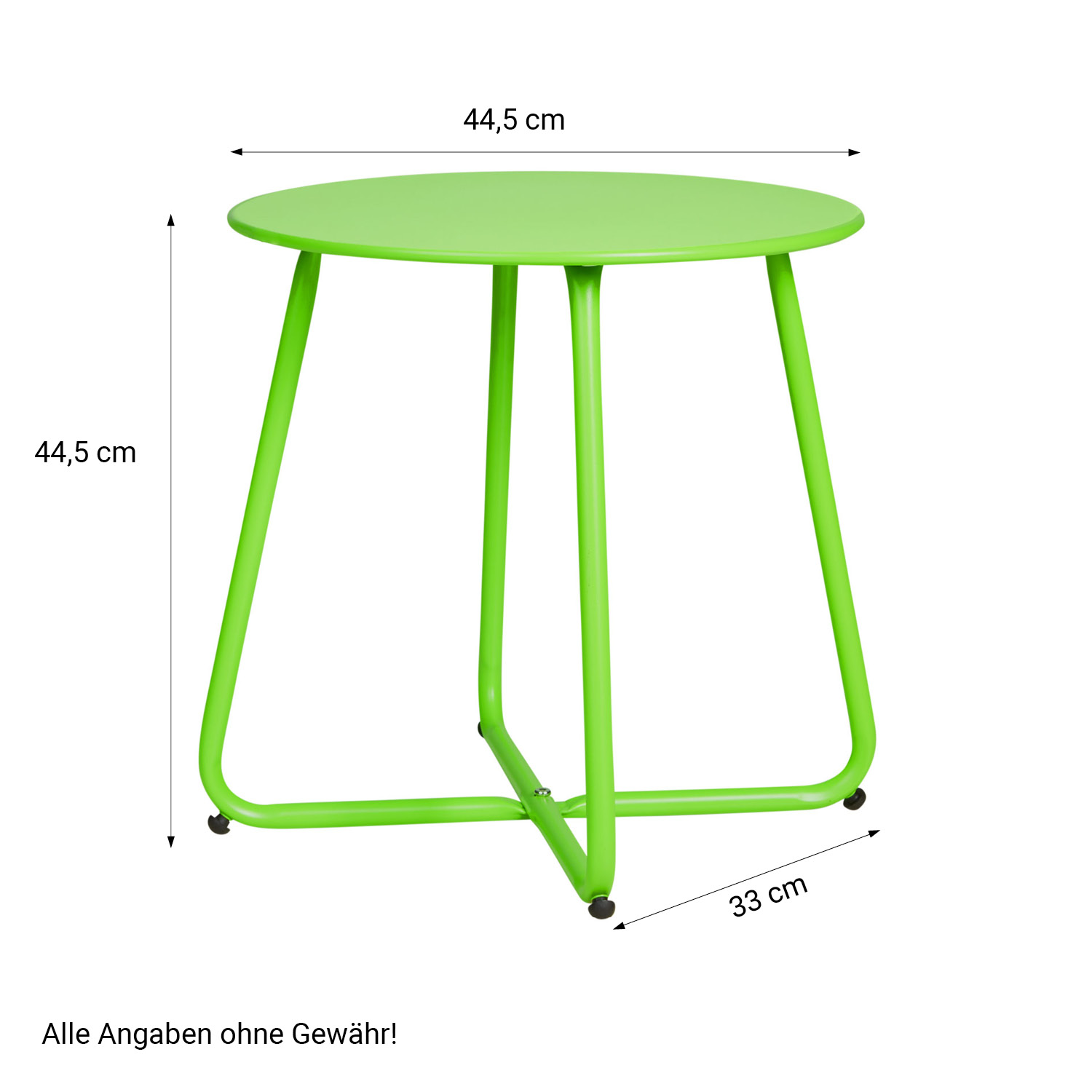 Coffee table Side table Round Garden Table Green Metal Small table Outdoor table Bistro table
