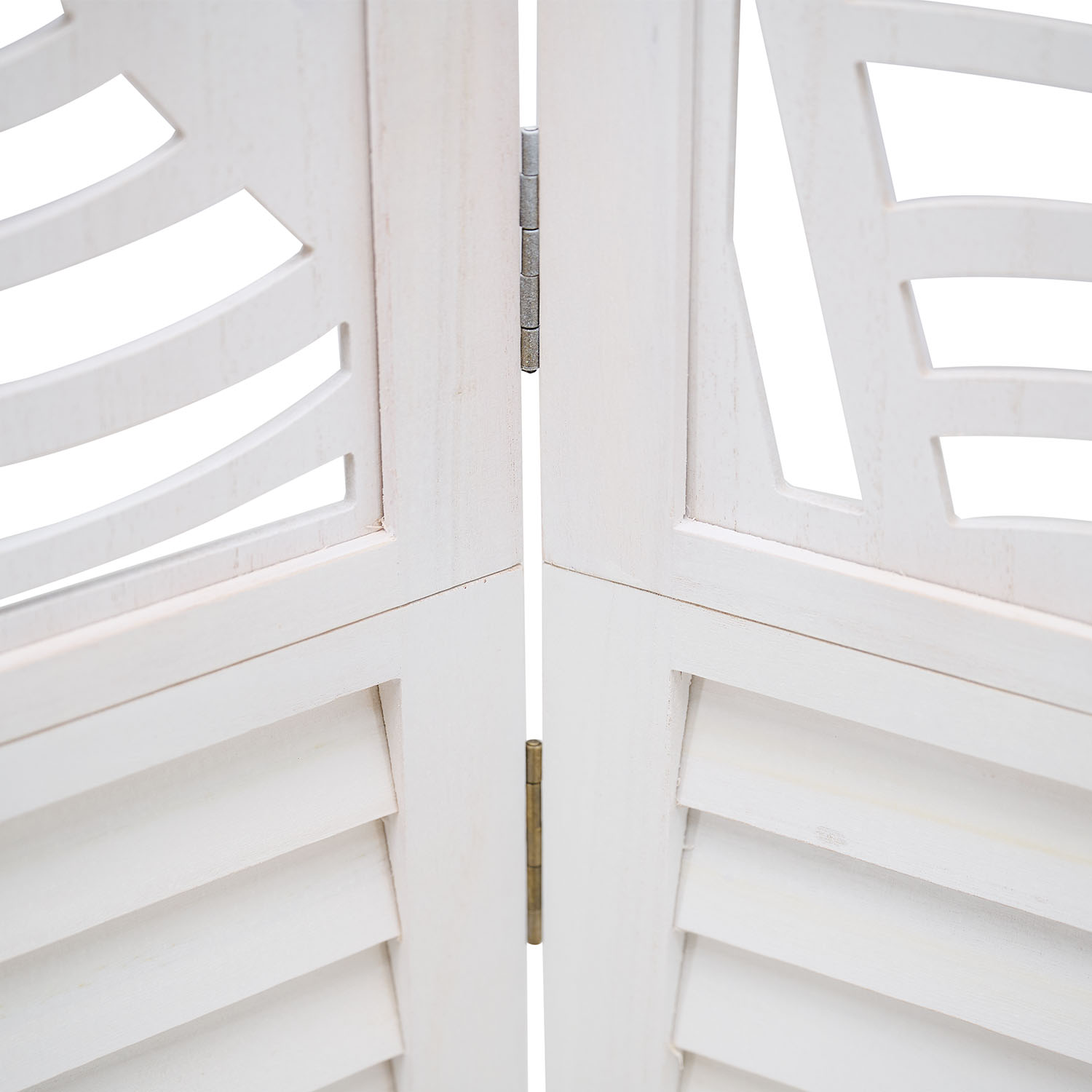 Paravent White Rattan-Style Decorations | 3-panel | Wood | Room Divider Partition Privacy Screen