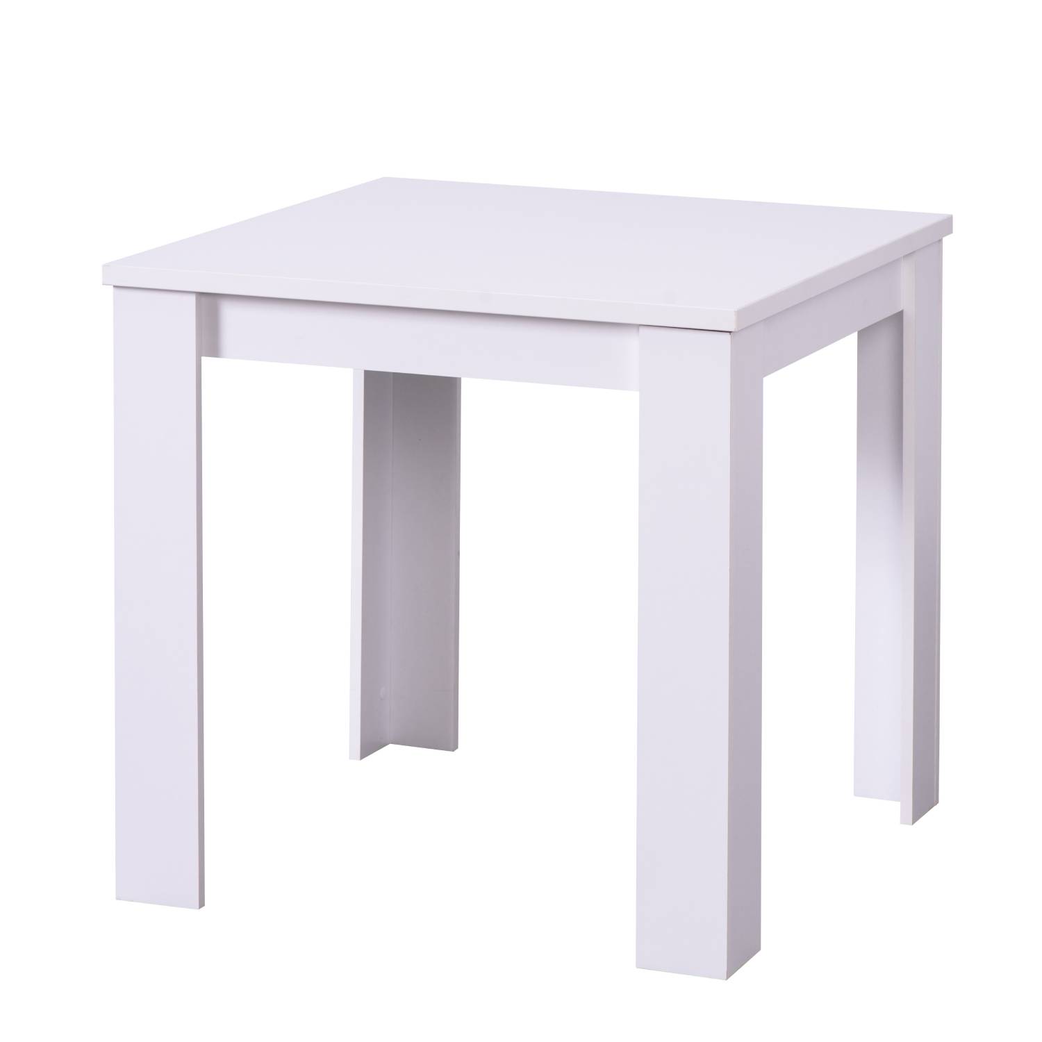 Modern Dining Table Kitchen Table Wooden Table 80x80 cm White 4 Seater