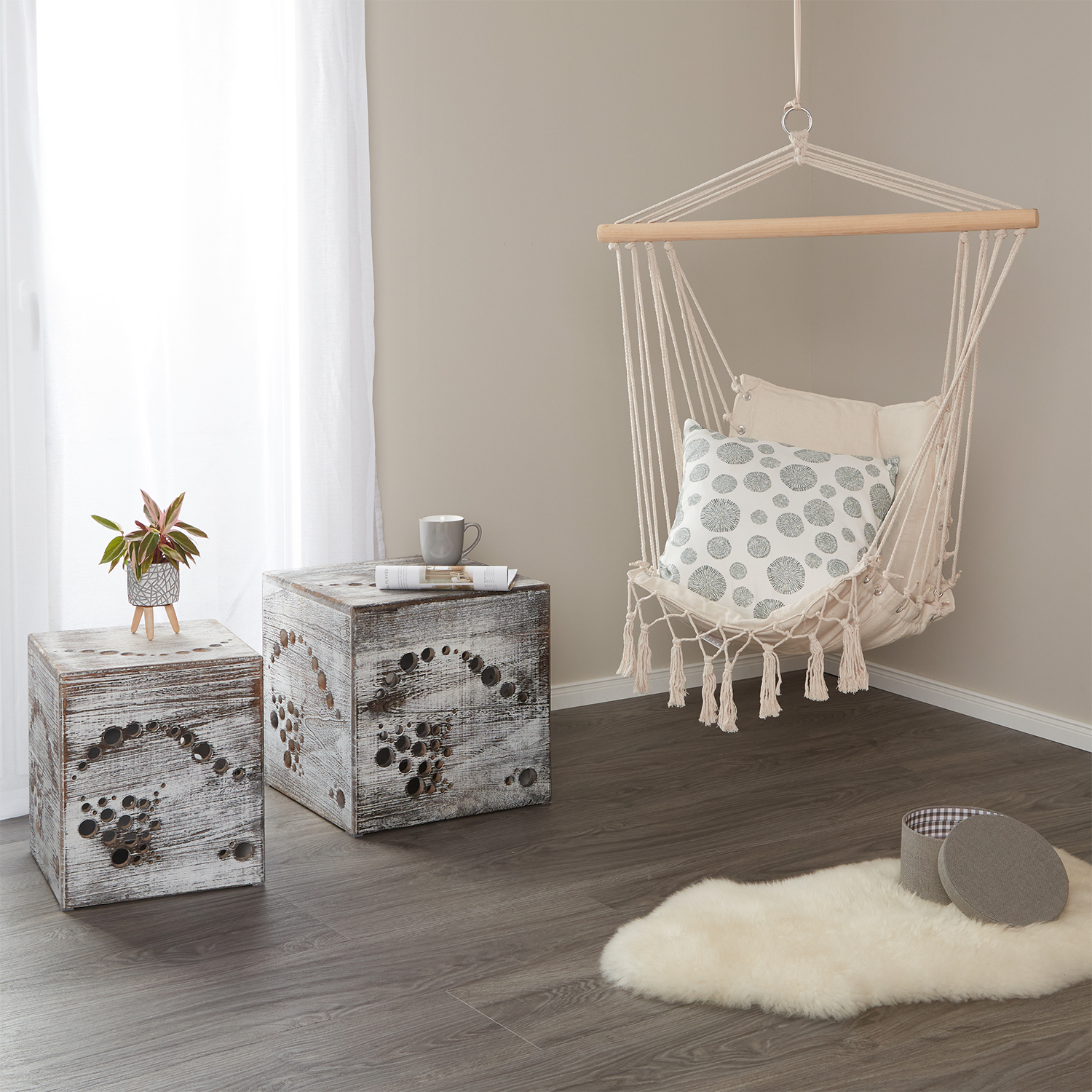 Coffee Table 2 set night table Grey