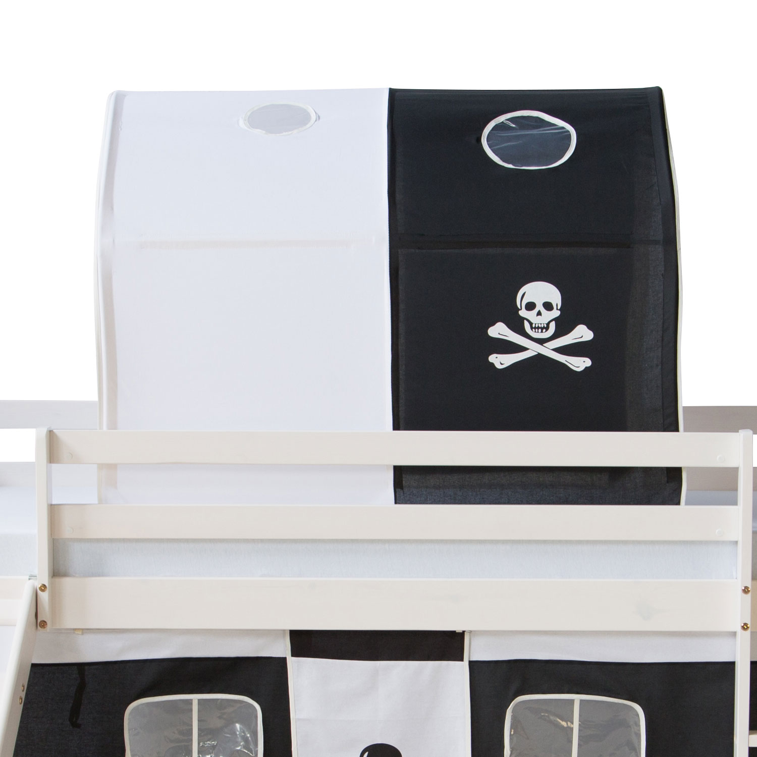 Childrens Bed Tunnel Bed Tent Bunk Bed Cabin Bed accessories black