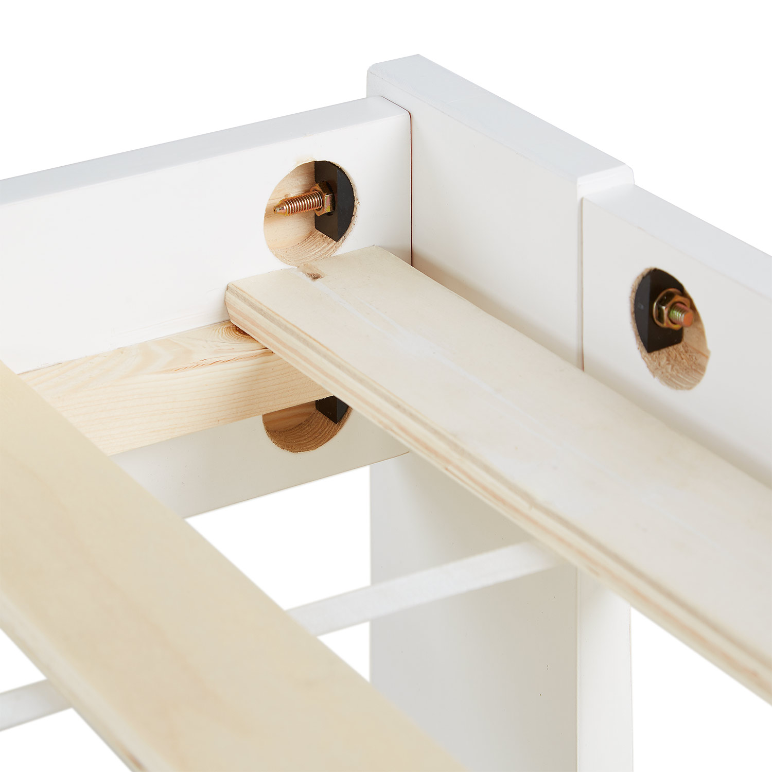 Wooden Bed 90x200 cm White | Single Bed | With Slatted Base | Solid Wood | Children's, Teen, or Guest Bedroom