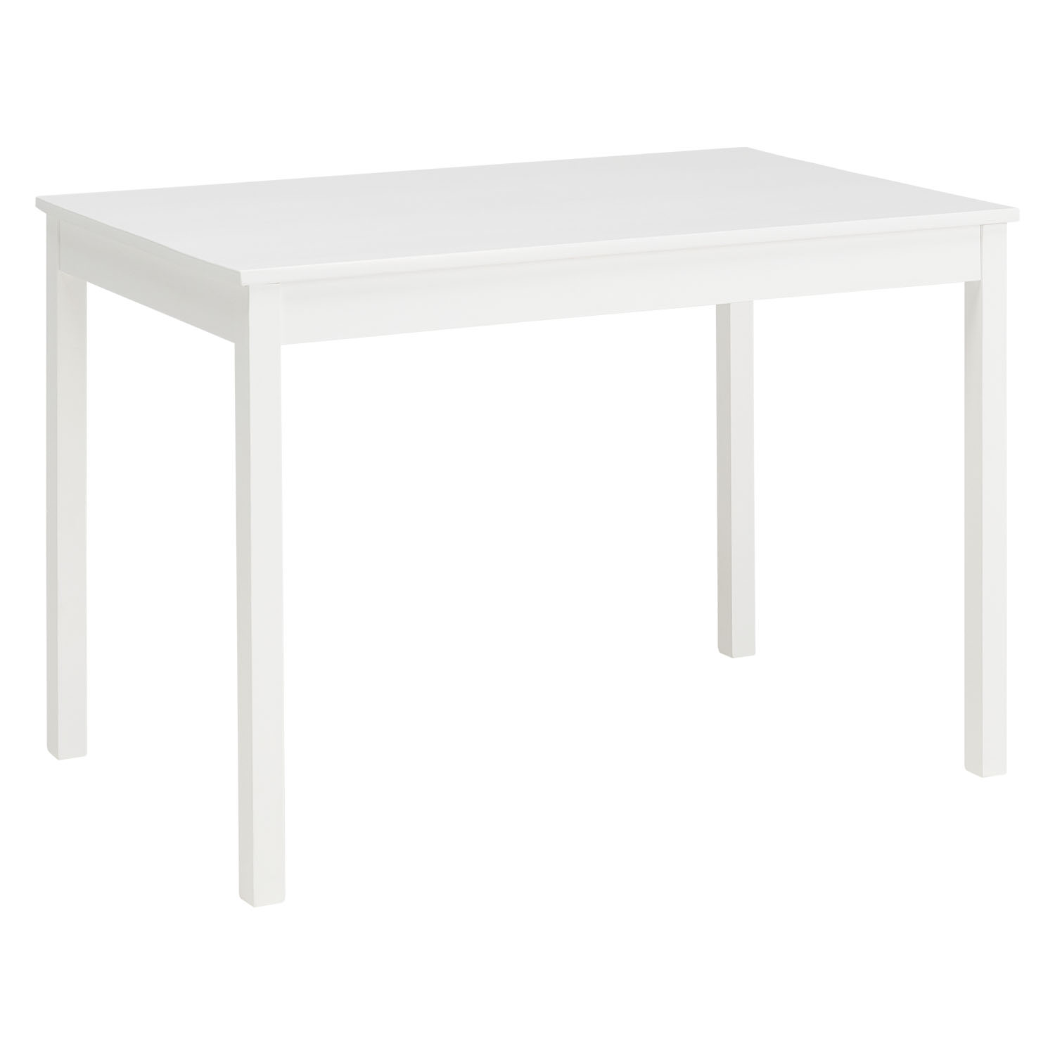 Dining set | 4-piece set chairs white | country style | wooden dining table 108 x 65 cm