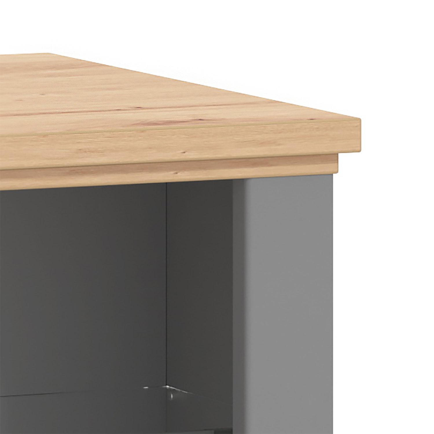 Coffee Table Living Room Table with Castors Wooden Table Oak Grey Storage