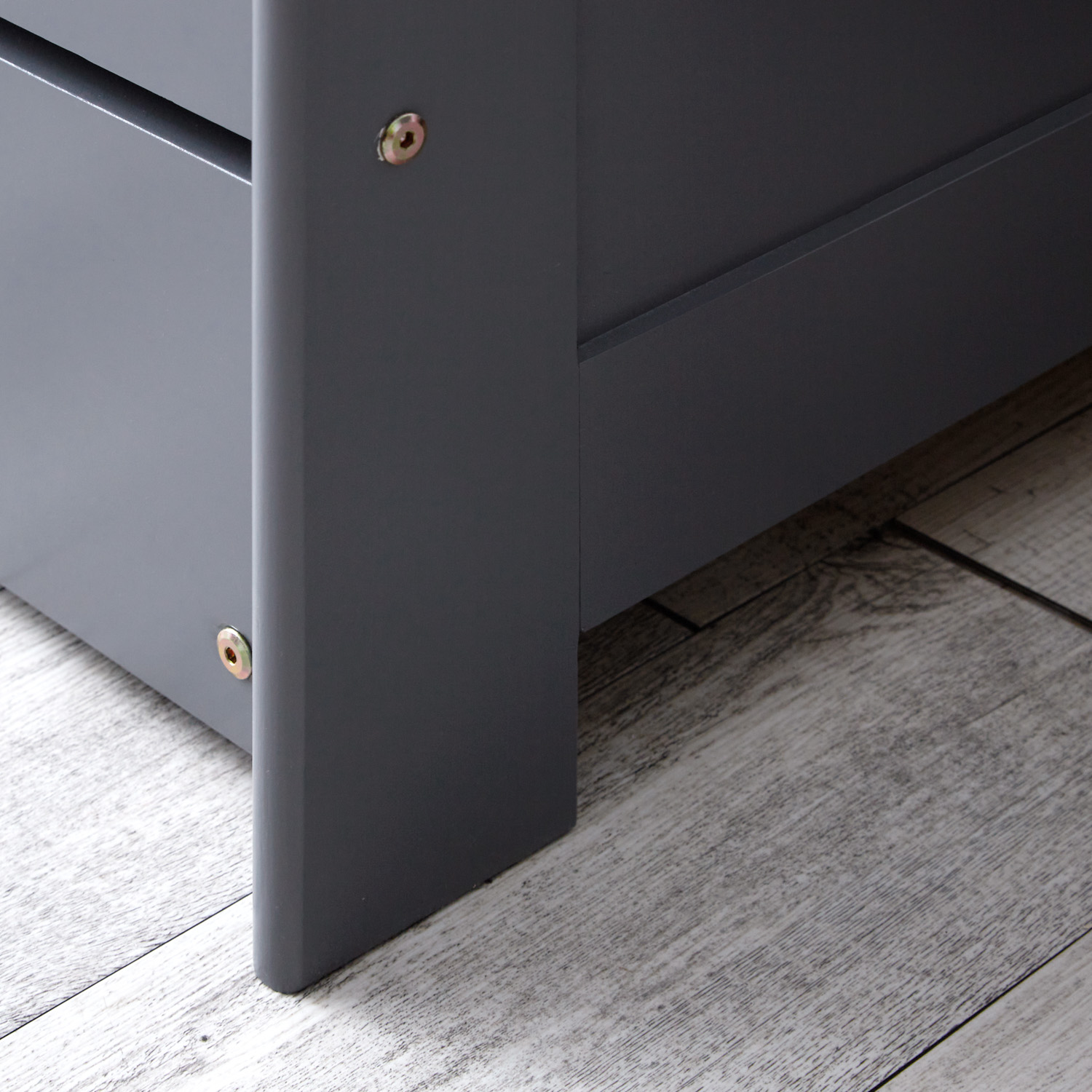 Wooden Bed 90x200 cm Gray | Extends to a Double Bed | Bunk Bed | With Slatted Base | Can Be Combined with a Duo Bed | Convertible Bed | Multifunctional Bed