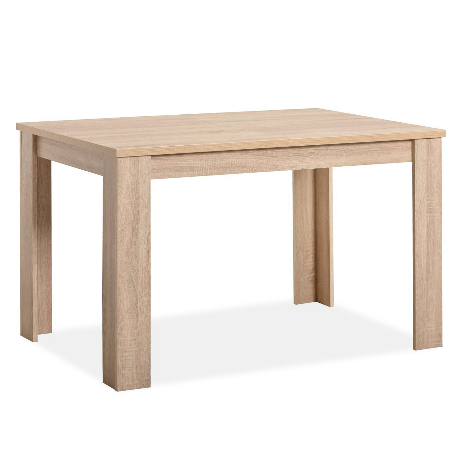 Modern Dining Table Kitchen Table Wooden Table 120x80 cm Oak 6 Seater Extendable