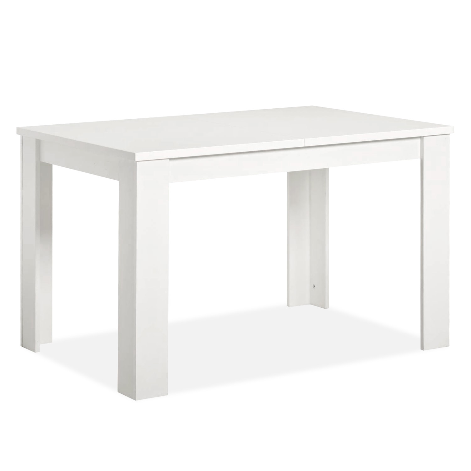 Modern Dining Table Kitchen Table Wooden Table 120x80 cm White 6 Seater Extendable