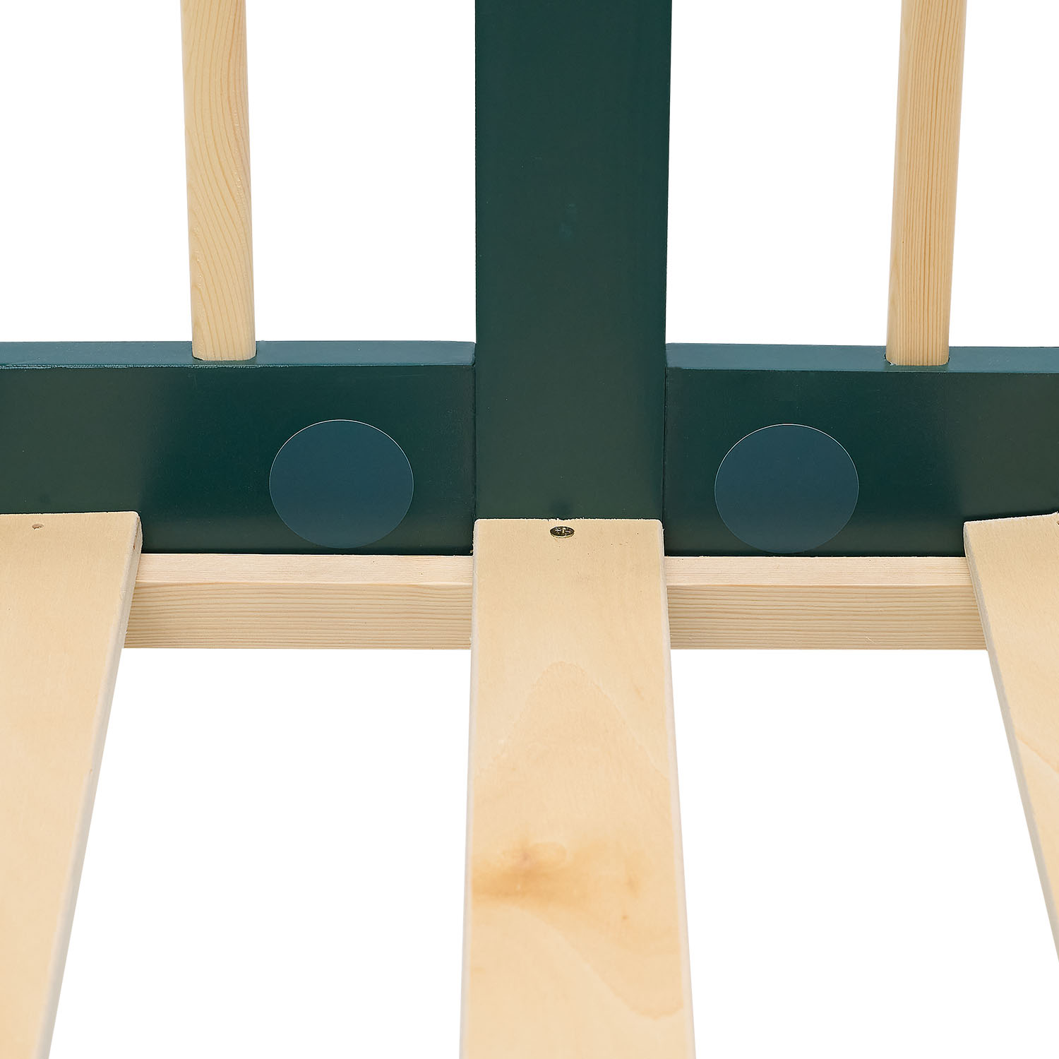 Children's Bed 90x200 cm Green | Wooden bed with 2 drawers | Single Bed | with Slatted Frame | Fall Protection