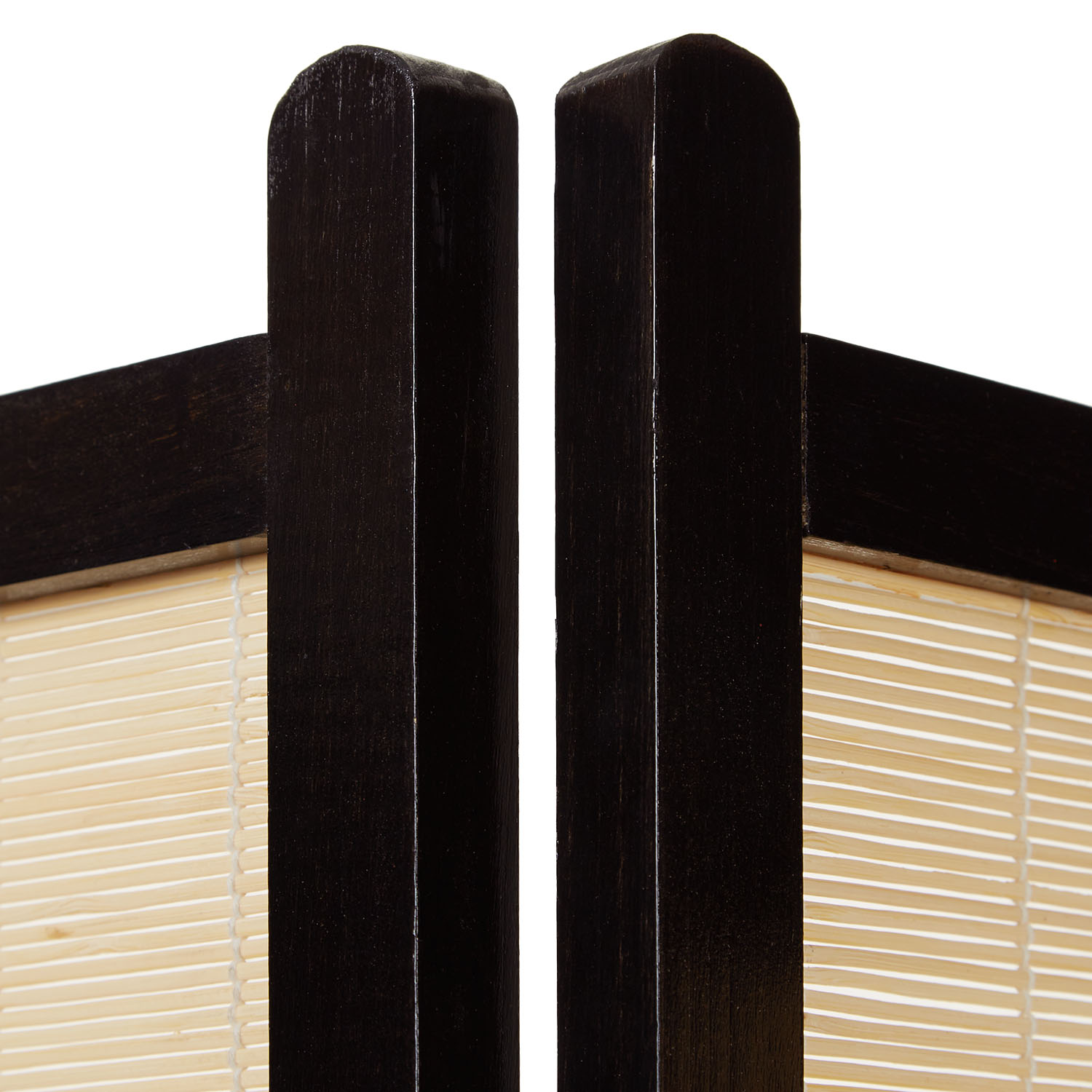 Paravent Brown Bamboo Natural | 4-panel | Wood | Room Divider Partition Privacy Screen