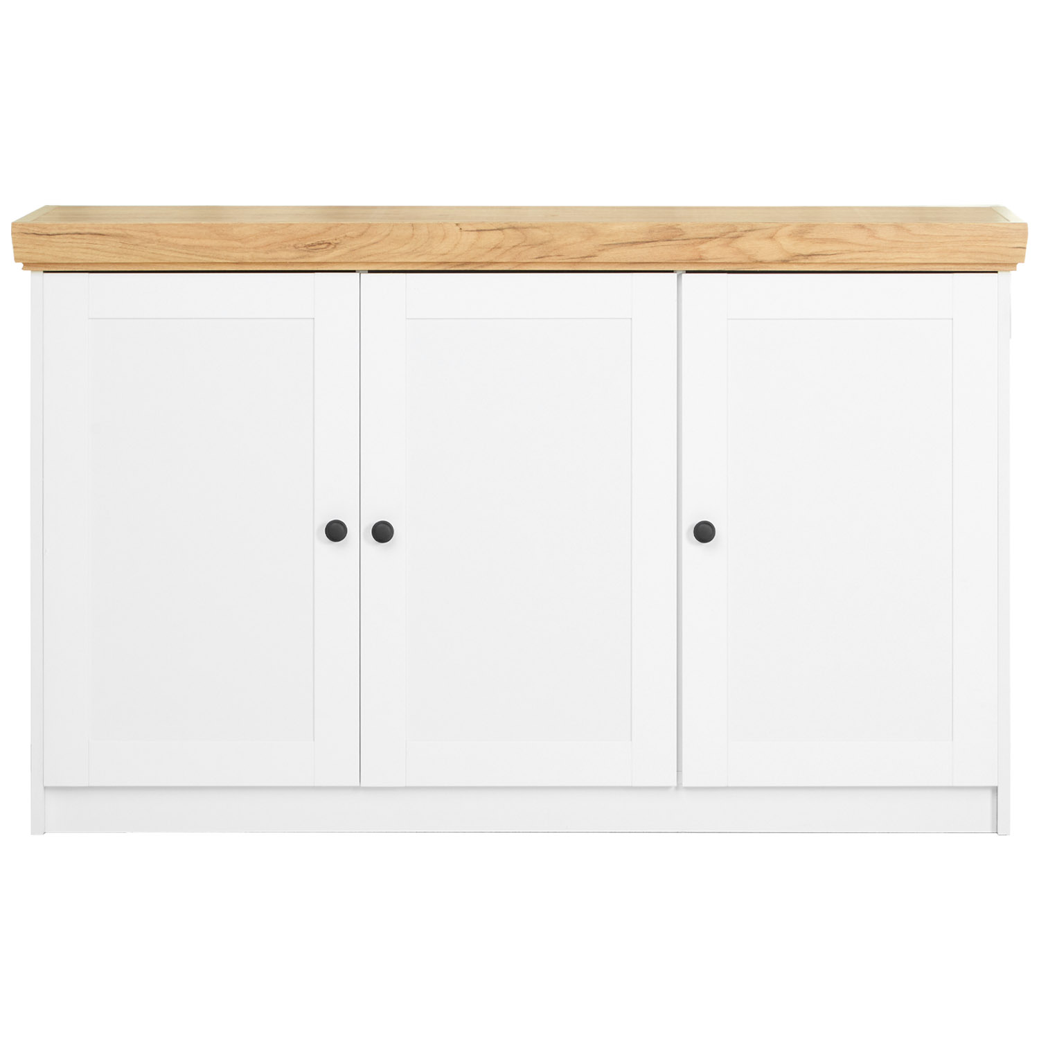 Sideboard Chest of Drawers Living Room Solid Cupboard Wood White Oak