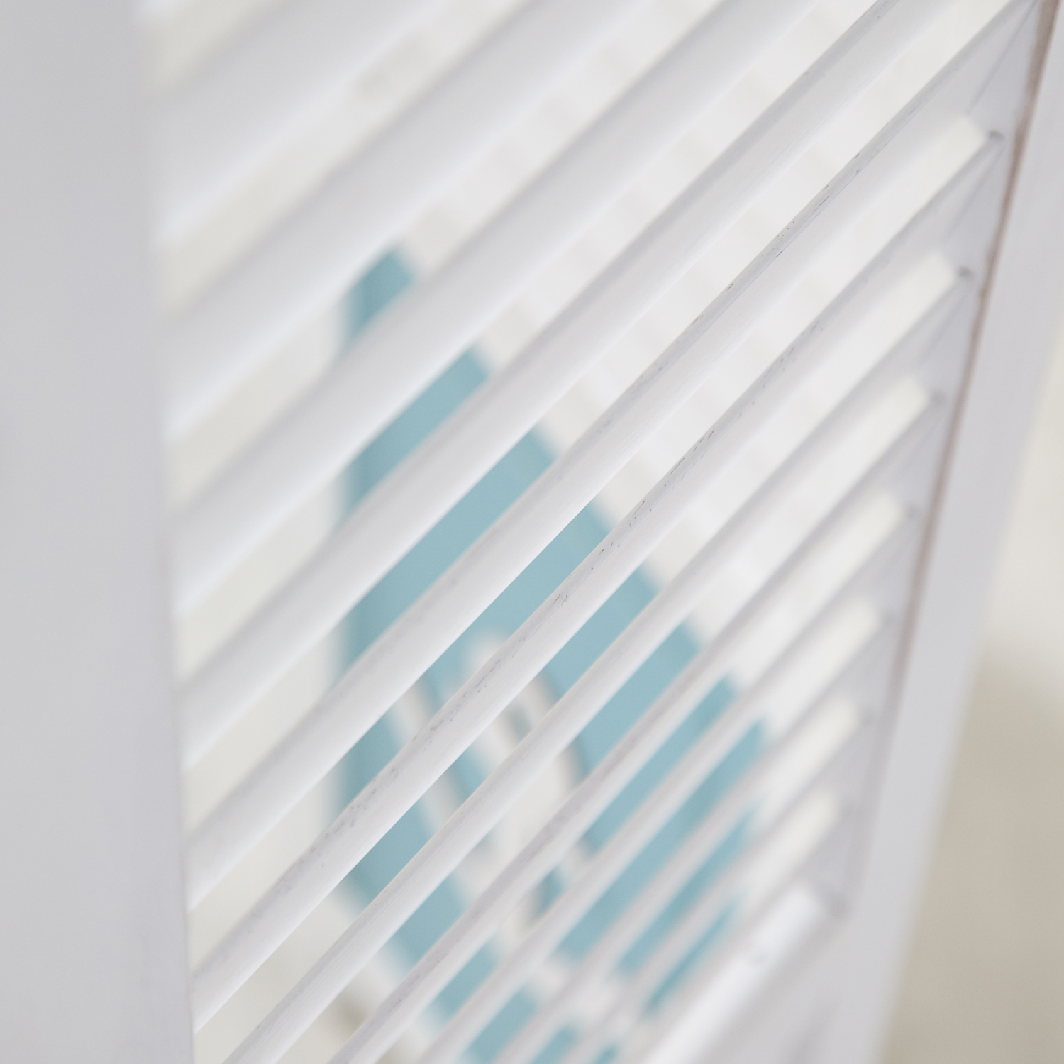 Paravent White Maritime Motifs | 3-panel | Wood | Room Divider Partition Privacy Screen