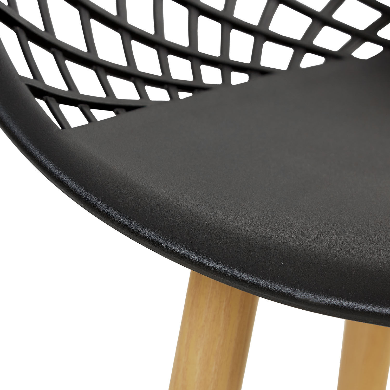 Set of 2 Garden chair with armrests Camping chairs Black Garden armchairs Outdoor chairs Plastic Egg chair Indoor chairs Kitchen chairs