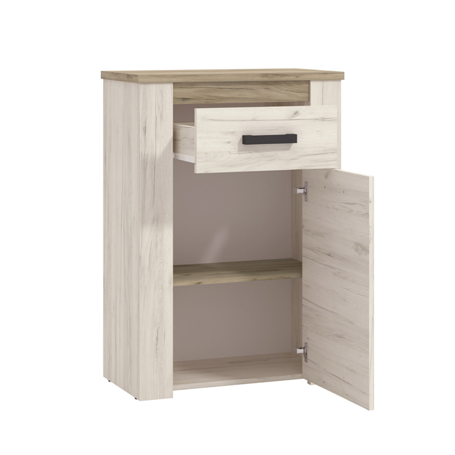 Wardrobe Hallway Furniture Set Hall Unit Hallway Wardrobe White Grey Oak Wood 5 Piece Hallway Set