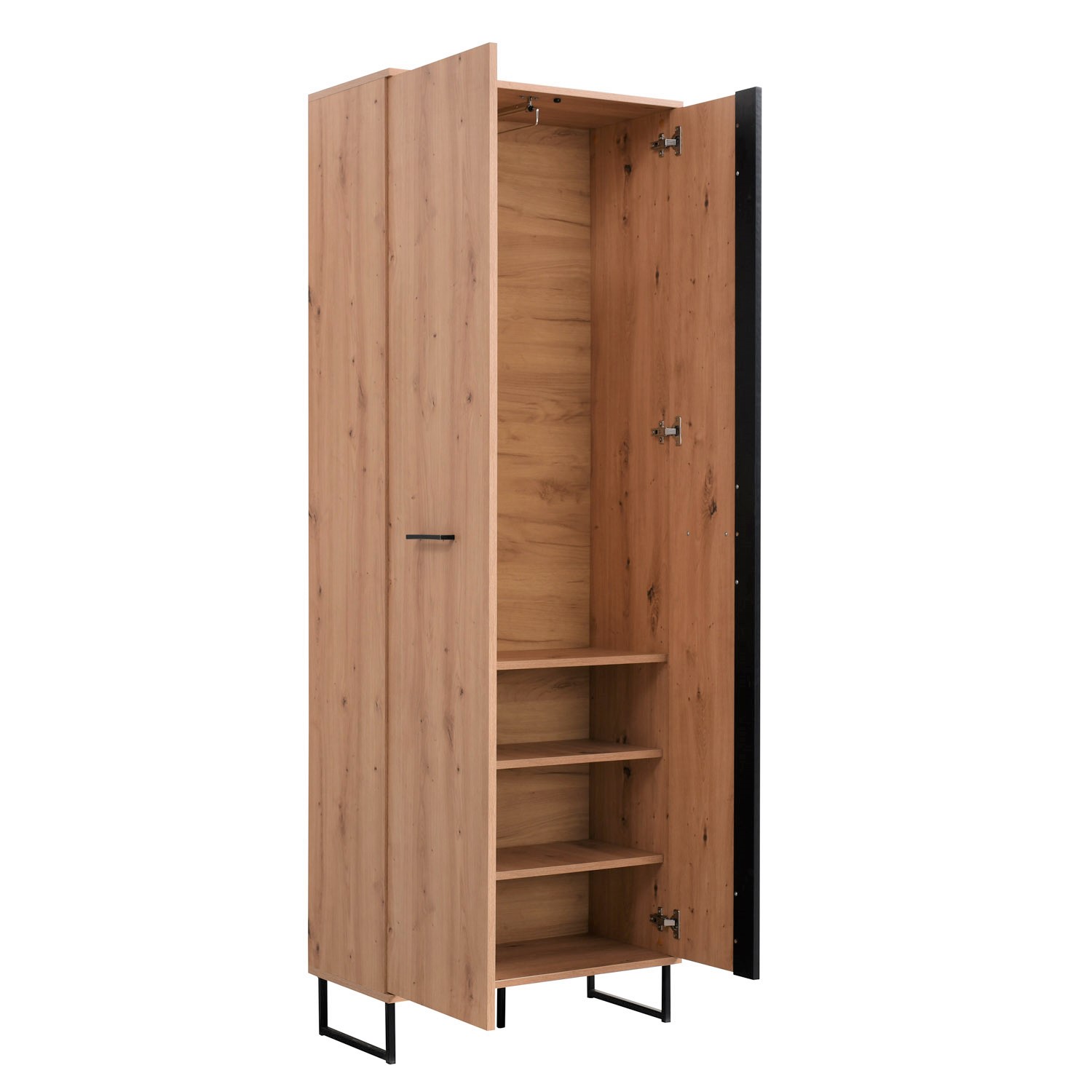 Wardrobe Hallway Furniture Set Hall Unit Hallway Wardrobe Oak Wood 5 Piece Hallway Set Industrial Style