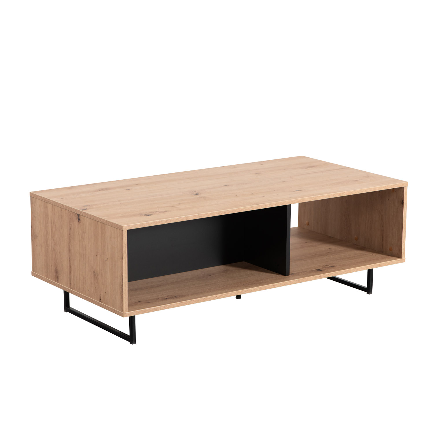 Coffee Table Living Room Table Wooden Table Oak Industrial Style Storage