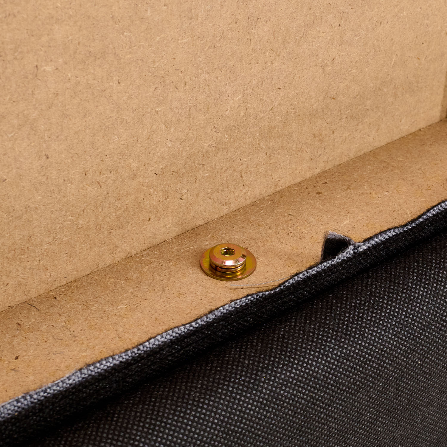 Upholstered bed 120x200 cm grey | with slatted frame | with mattress | double fabric bed frame