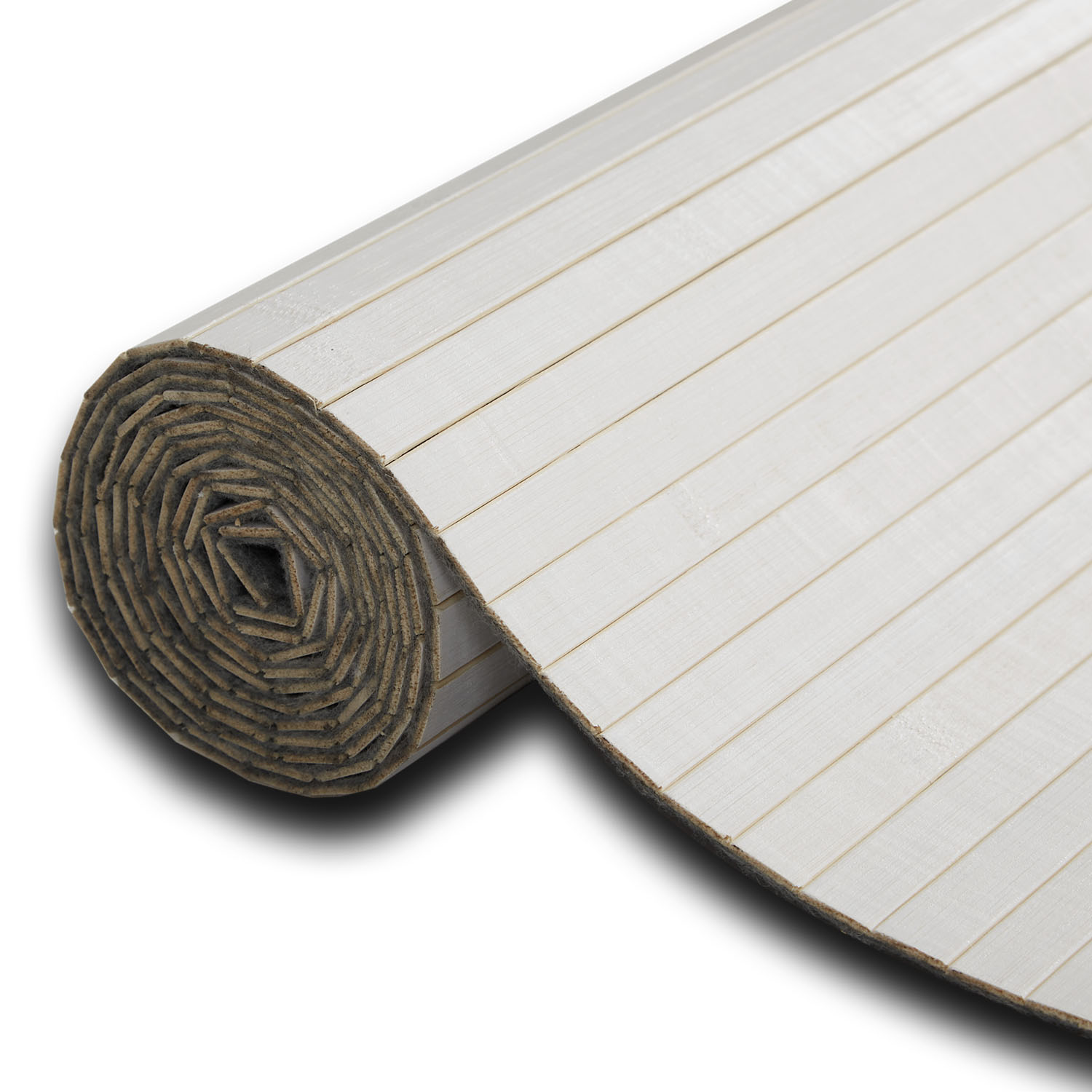 Paravent Bamboo Height 200 cm White Washed | Room Divider Partition Privacy Screen