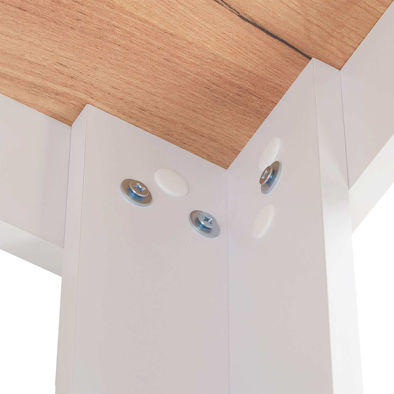 Modern Dining Table Kitchen Table Wooden Table 90x60 cm White 2 Seater Living Room Oak