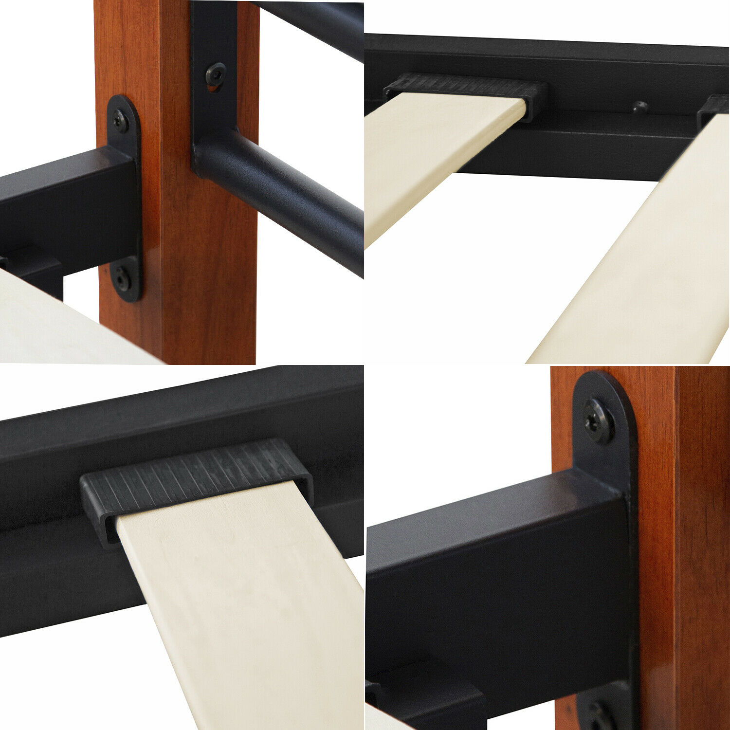 Metal Bed 90x200 Black Daybed Single Bed Youth Bed with Slatted Frame