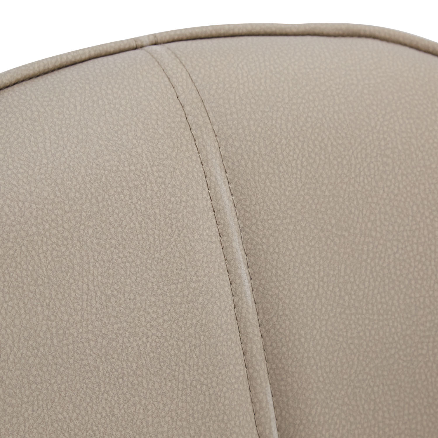 Upholstered Chair Bouclé Leather Beige | single | swivel | with Armrests | Kitchen Dining Room Office