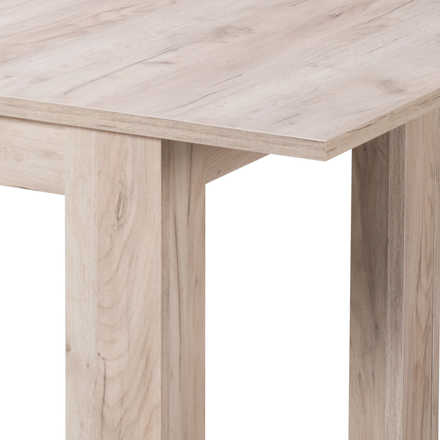 Modern Dining Table Kitchen Table Wooden Table 160x90 cm Grey 8 Seater Extendable