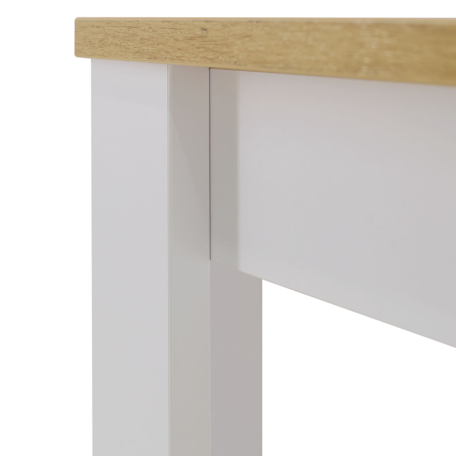 Modern Dining Table Kitchen Table White Wooden Table 135x86 cm Wotan Oak 8 Seater Extendable