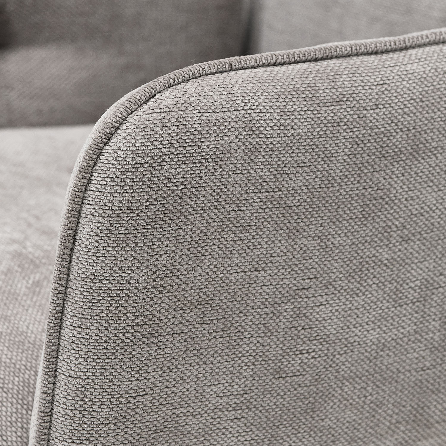 Upholstered Chair Fabric Grey | single | swivel | with Armrests | Kitchen Dining Room Office