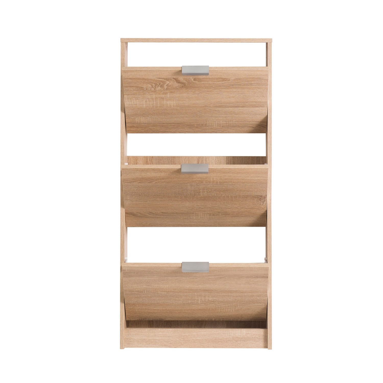 Shoe Rack Shoe Storage Shoe Cabinet Shoe Cupboard Wooden Oak 3 Tier Shoe Tipper