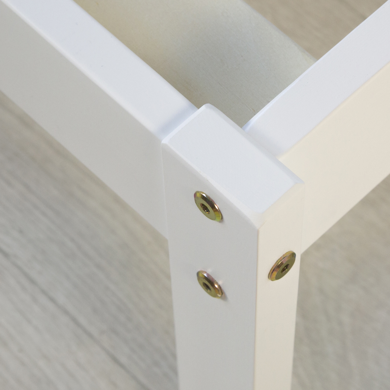 Wood Bed 90x200 cm White | Single Bed | with Slatted Frame | Kids Youth Guest Bedroom