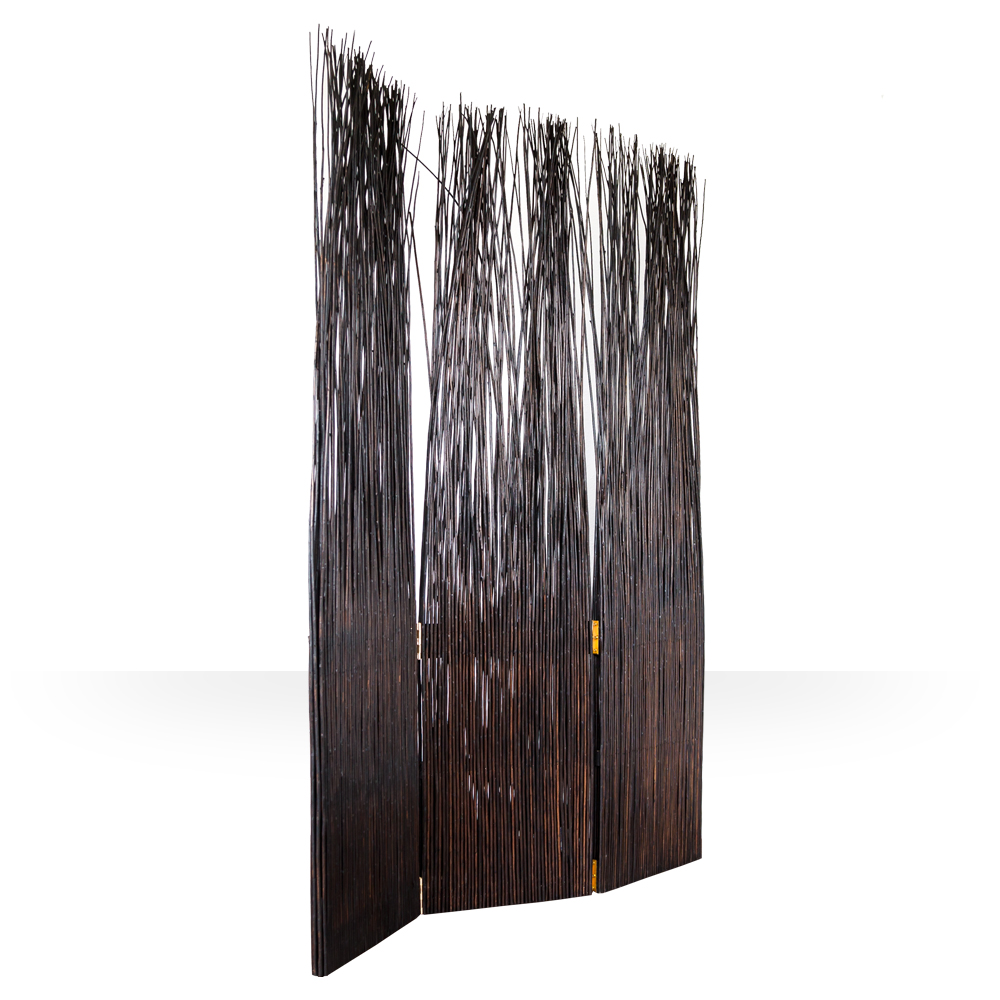 Paravent Willow Brown | 3-panel | Room Divider Partition Privacy Screen