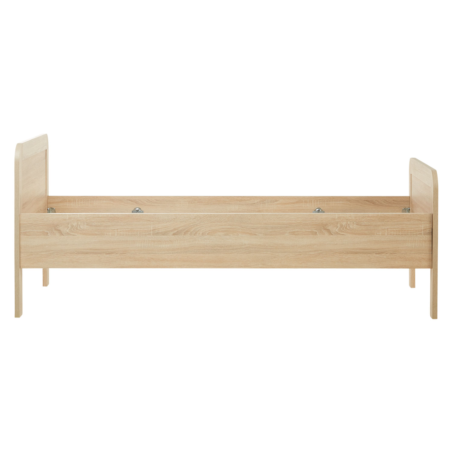 Comfort Bed 90x200 cm Natural | Senior Bed Height Adjustable | Single Bed | Wood | without Slatted Frame