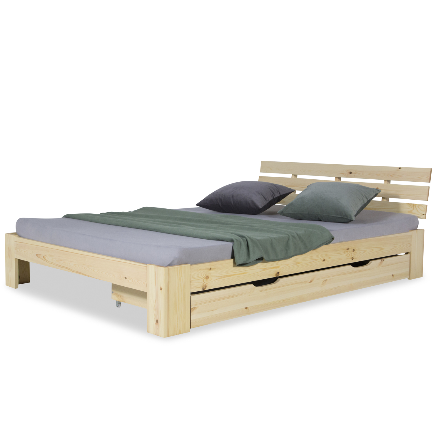 Natural Underbed Drawer – Rolling Bed Drawer with Plenty of Storage | Quiet, Sturdy & Space-Saving