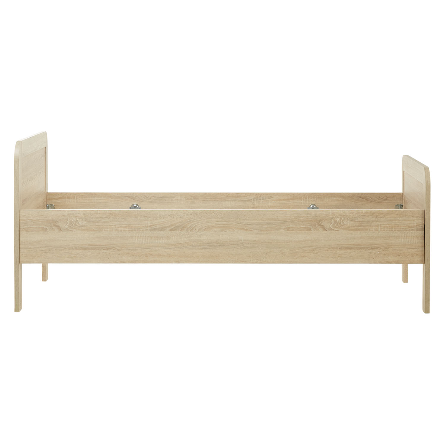 Comfort Bed 120x200 cm Natural | Senior Bed Height Adjustable | Single Bed | Wood | without Slatted Frame