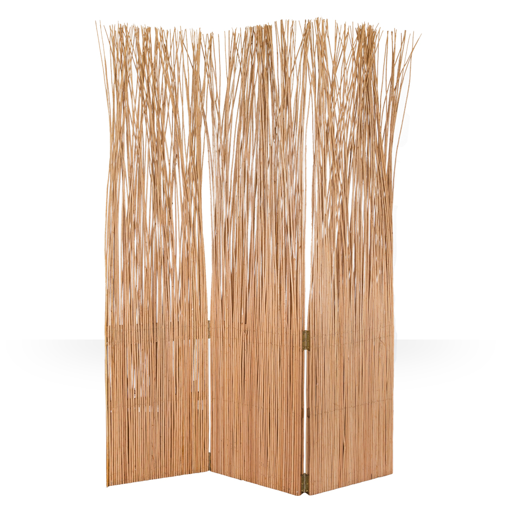 Paravent Willow Natural | 3-panel | Room Divider Partition Privacy Screen