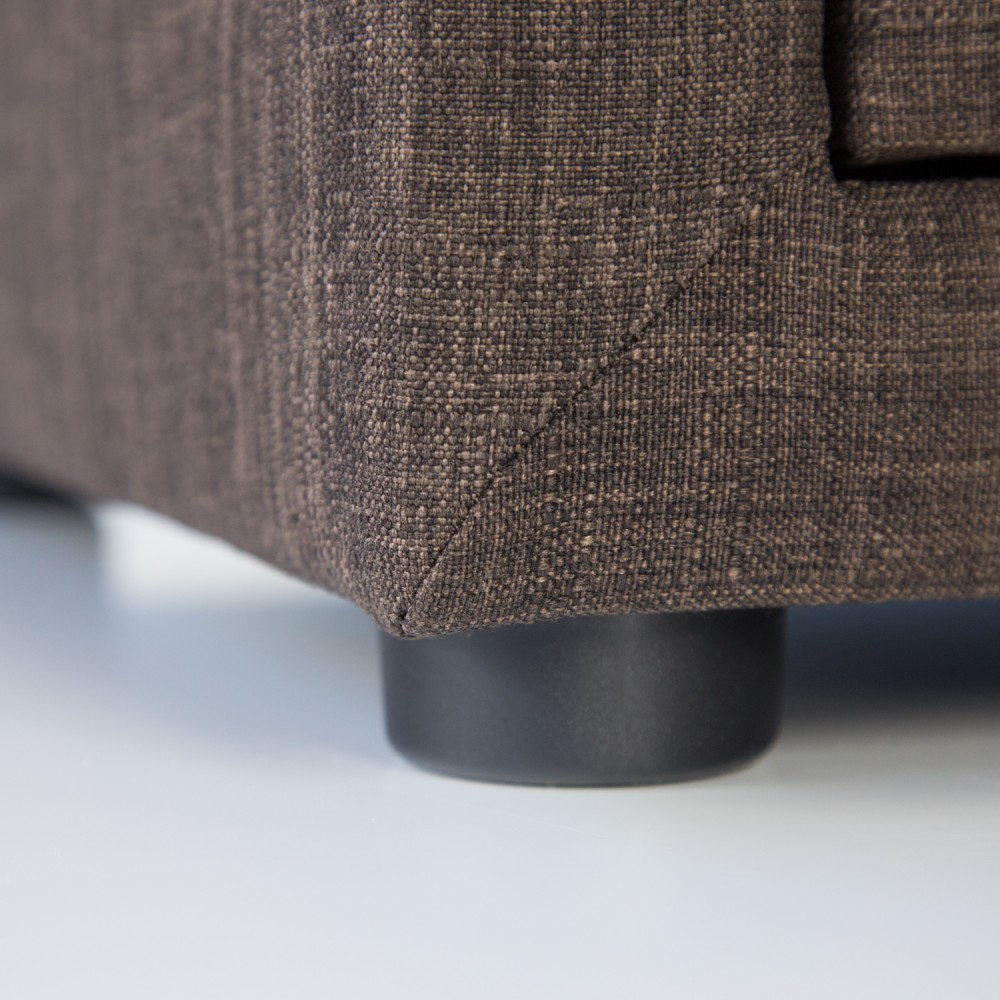 Bedside table nightstand bedroom night chest drawers side table grey fabric