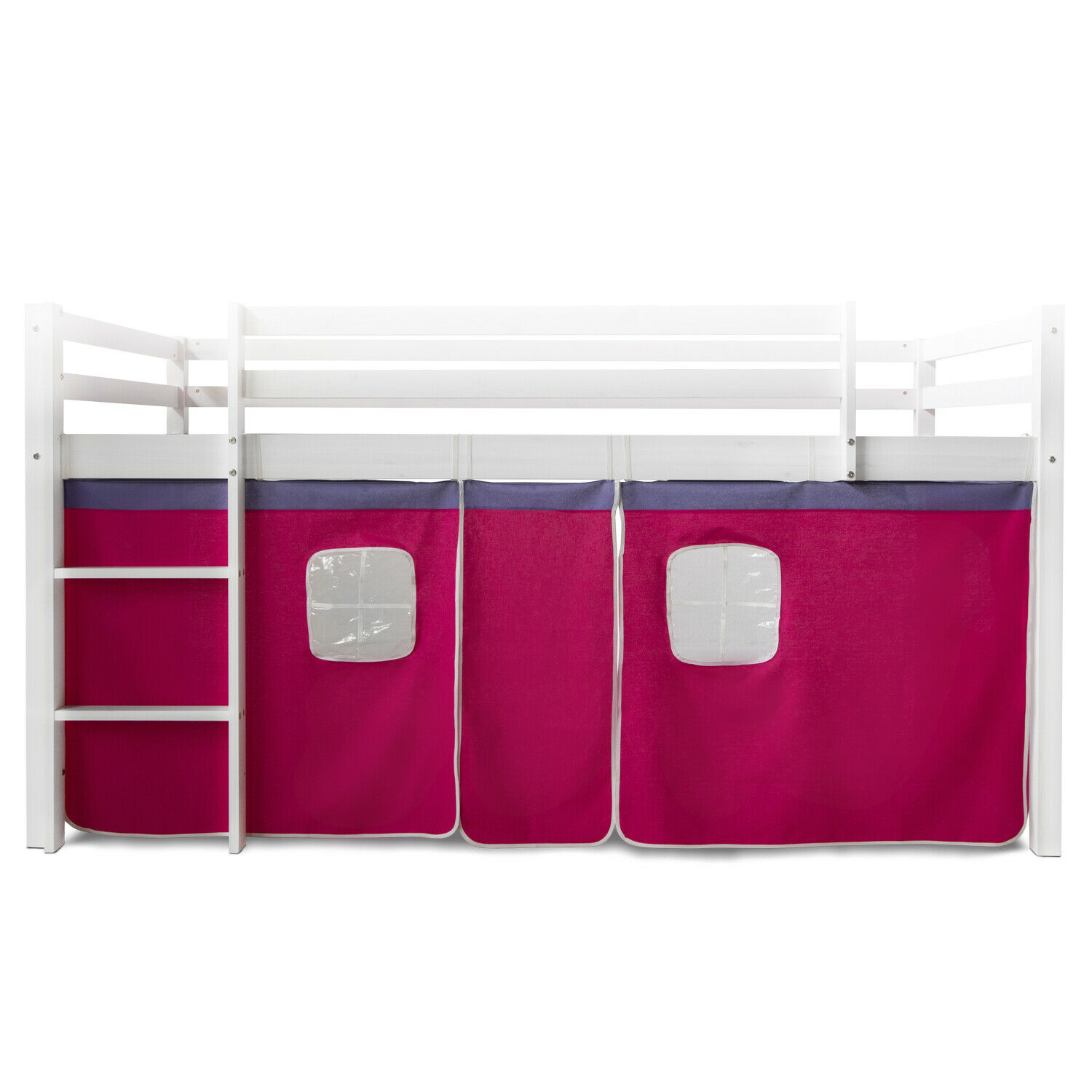 Childrens Bed Curtain Bunk Bed Cabin Bed Accessories Red