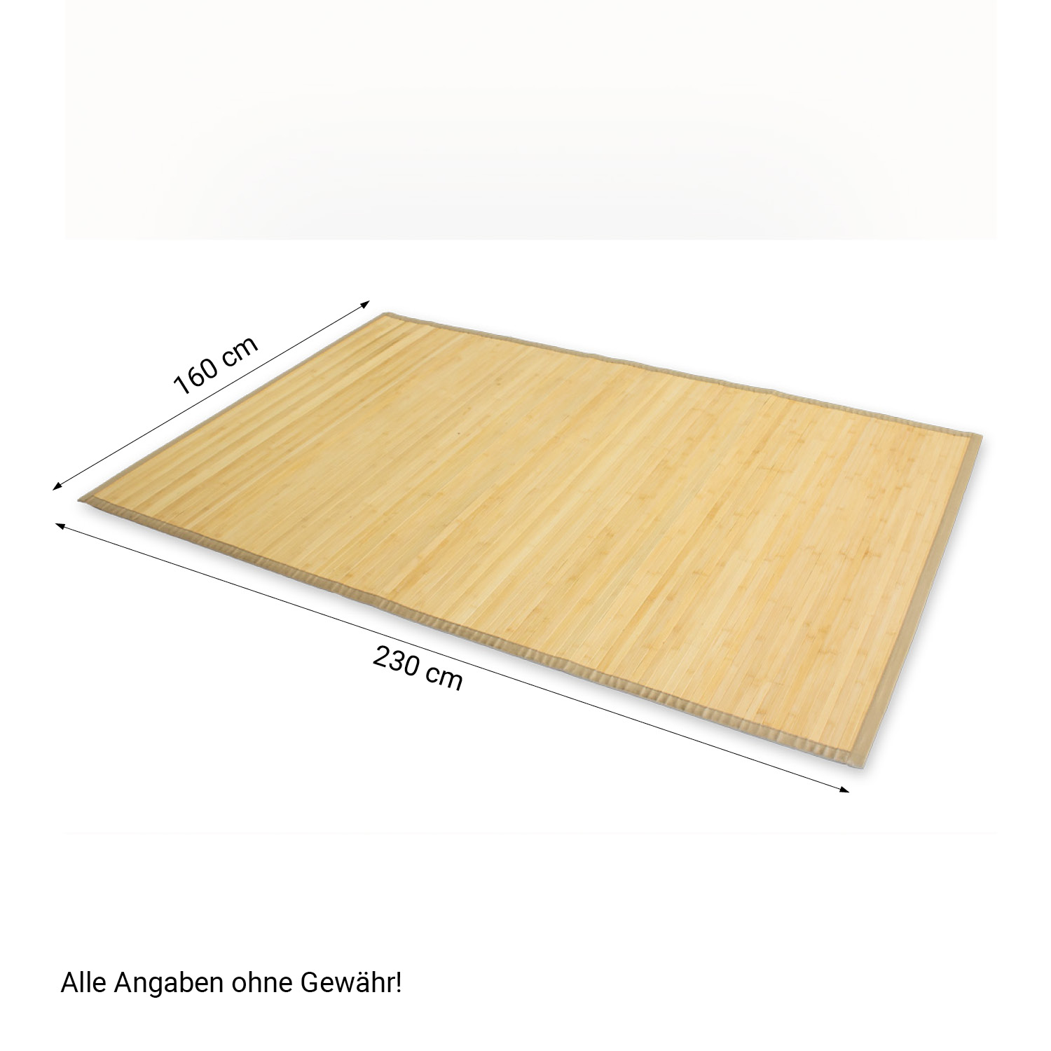 Bamboo carpet Rug 160x230 Light