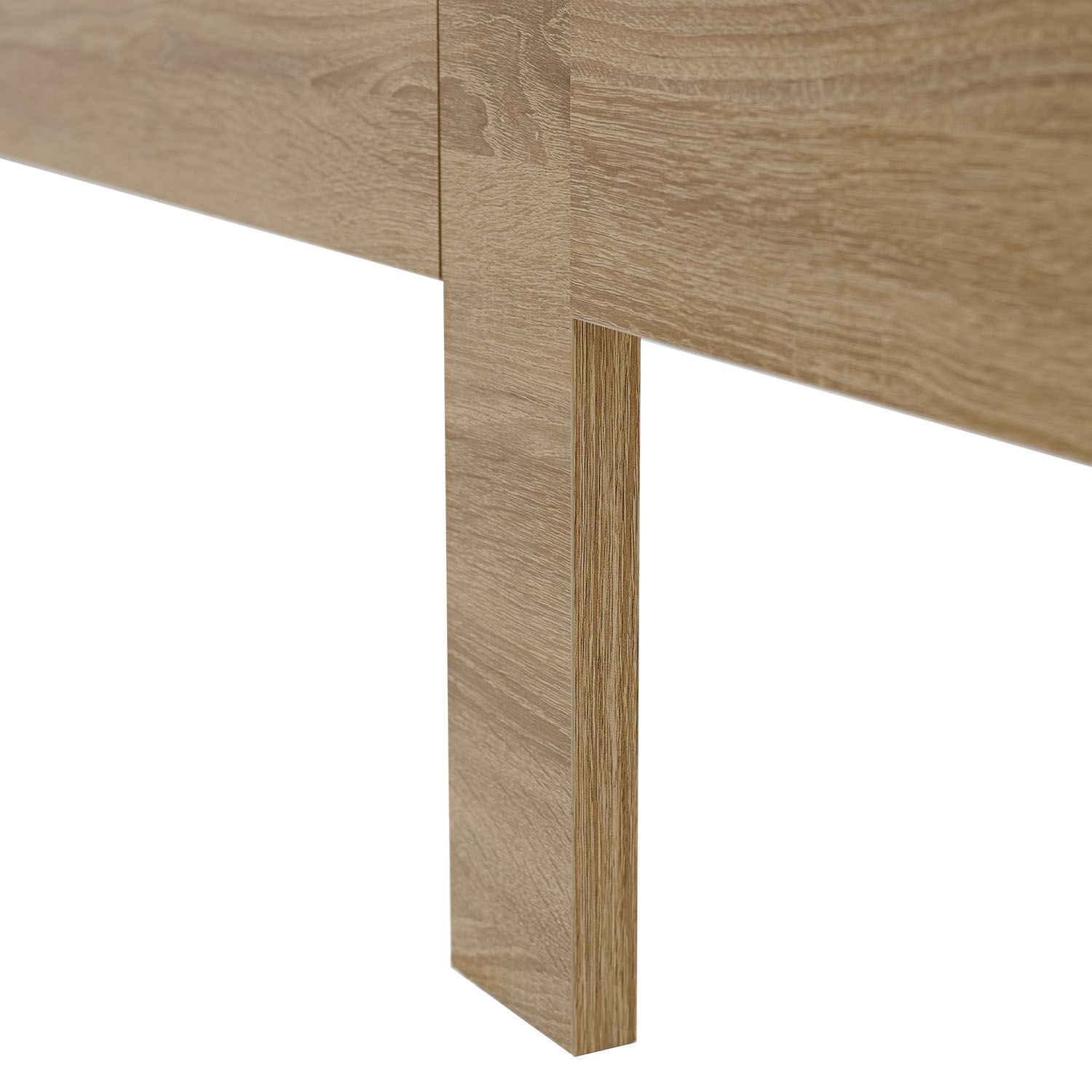 Comfort Bed 90x200 cm Natural | Senior Bed Height Adjustable with Slatted Frame | Single Bed | Wood