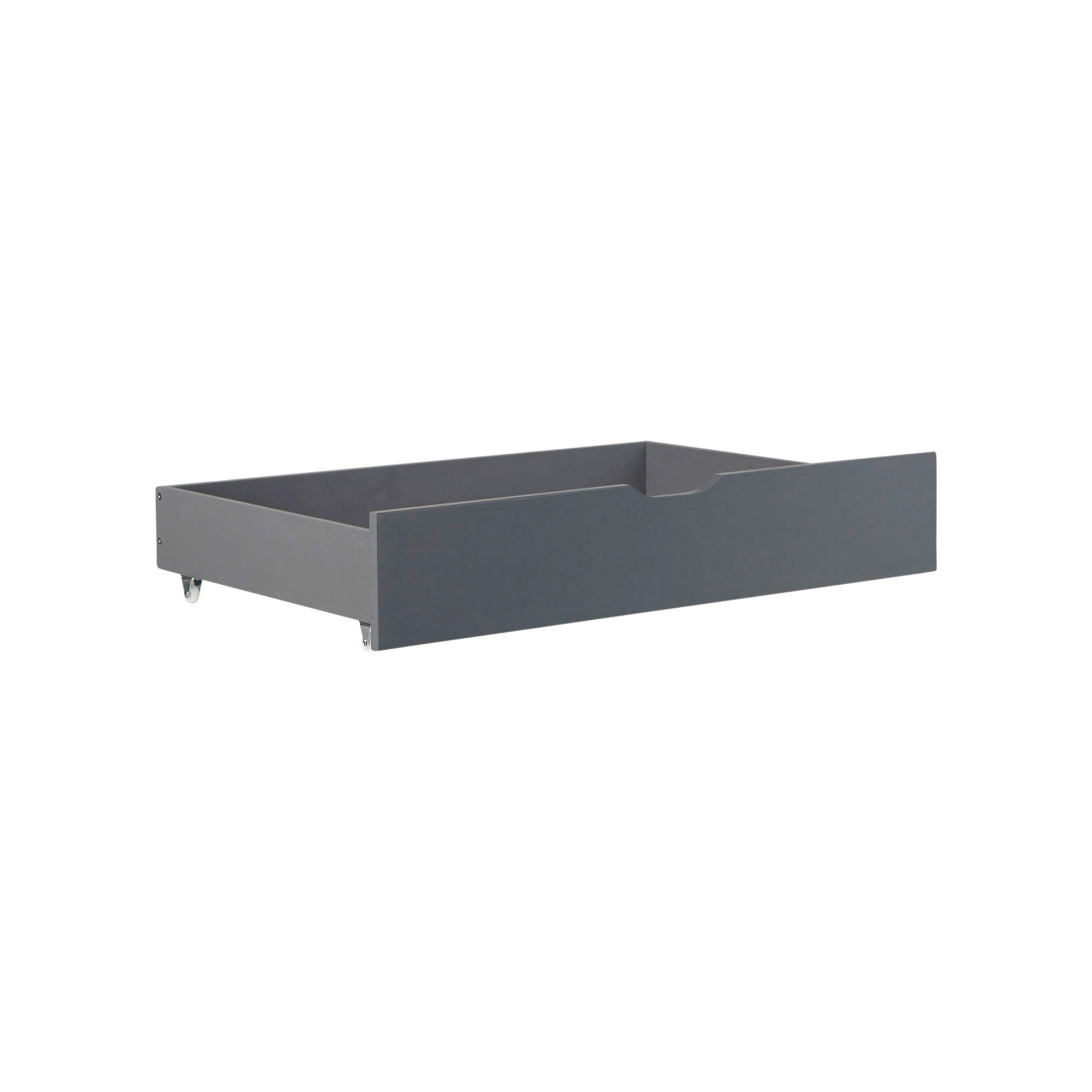 Children's Bed 90x200 cm Gray | House Bed with Drawers | Single Bed | with Slatted Frame | Wood