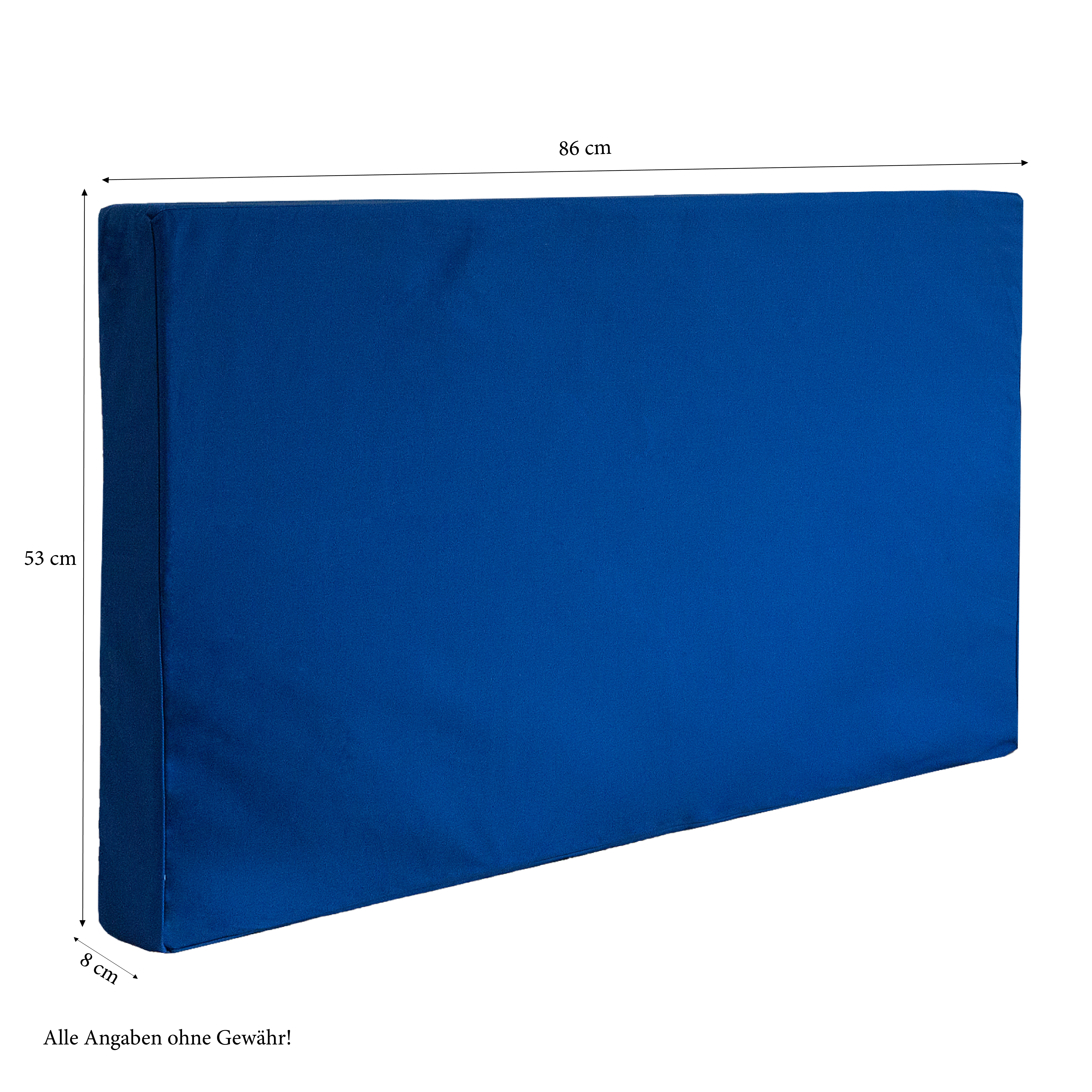 Seat cushion Set of 2 Seat pad Cushion Cushion mat Cot blue 86x53 cm Seat cushion Set of 2 Seat pad Cushion Cushion mat Cot blue 86x53 cm