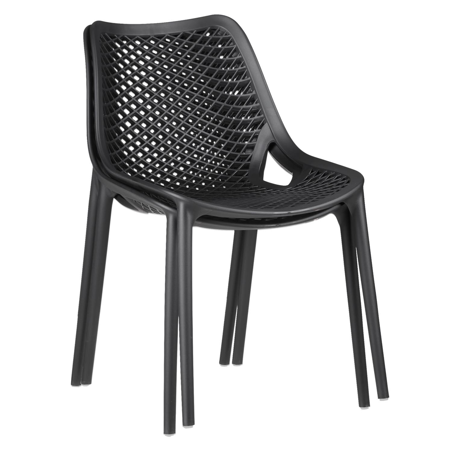 Gray garden chair individually or as a set Homestyle4u
