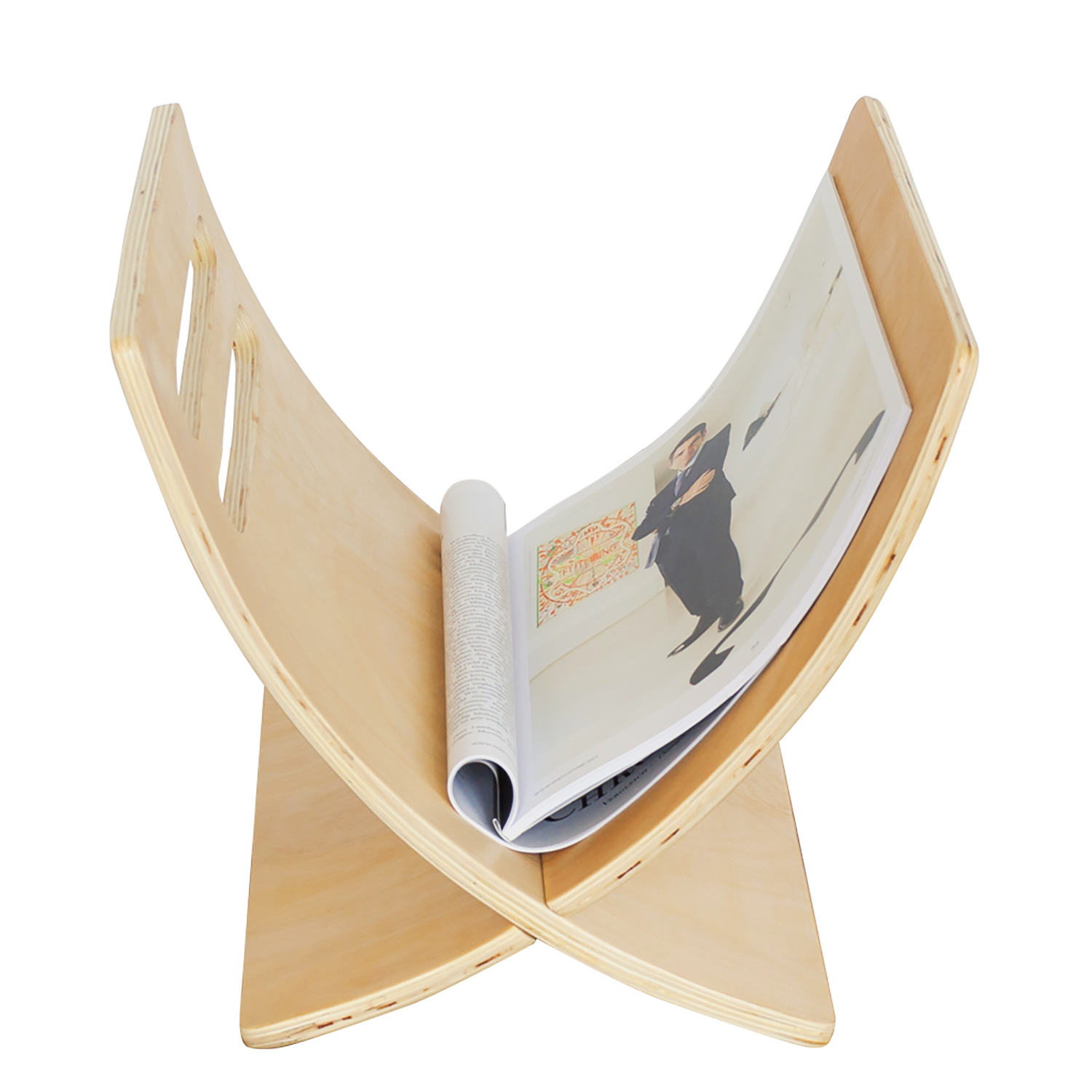 Newspaper Rack Natural Magazine Holder